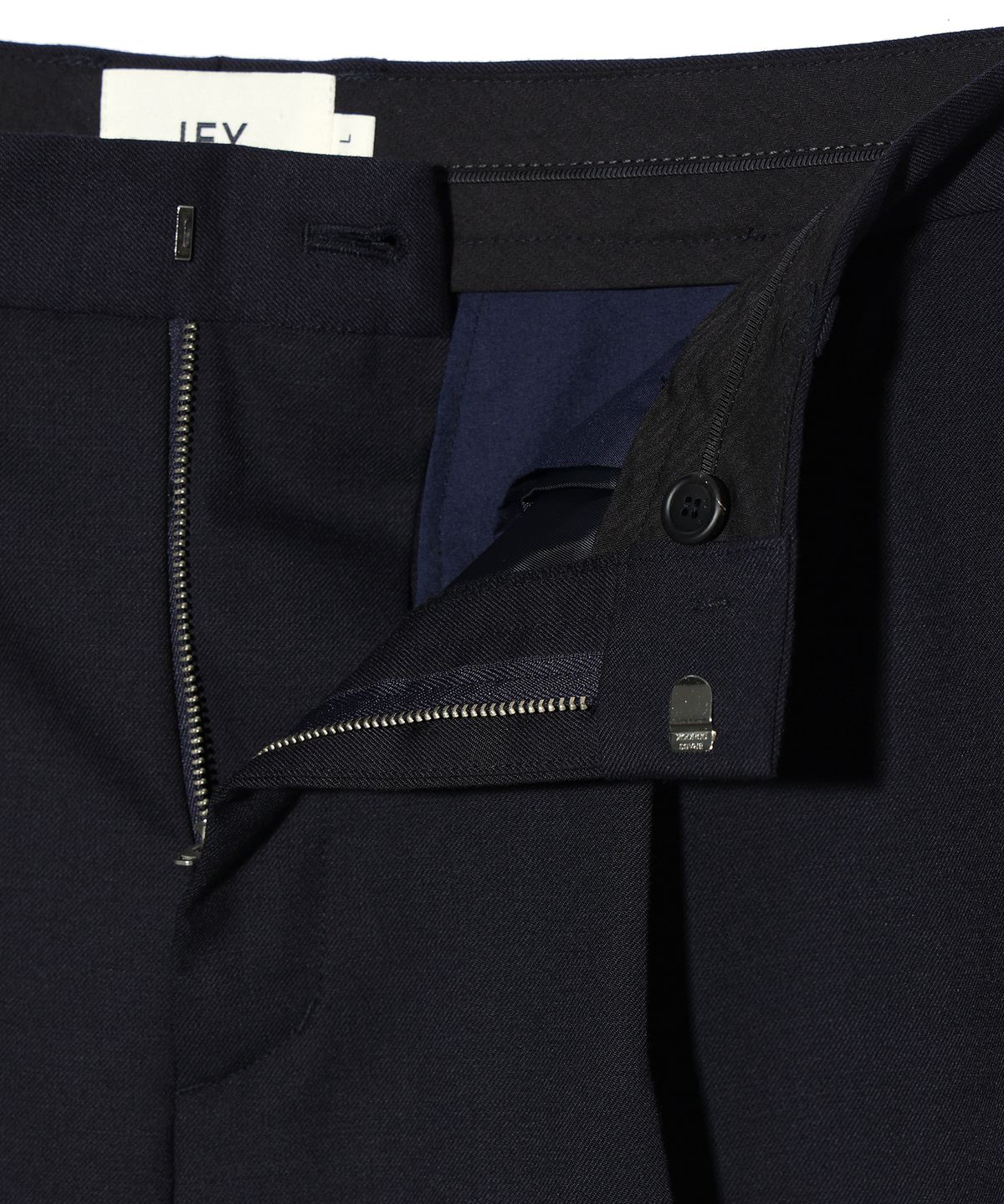 이에이(IEY) CREAM EASY TROUSER Dark Navy