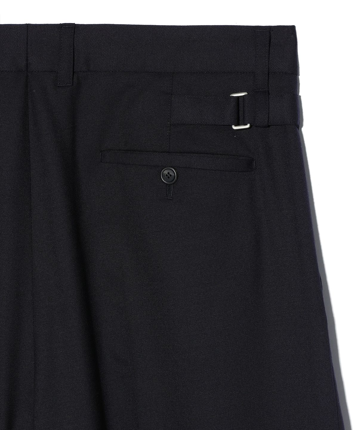 이에이(IEY) CREAM EASY TROUSER Dark Navy