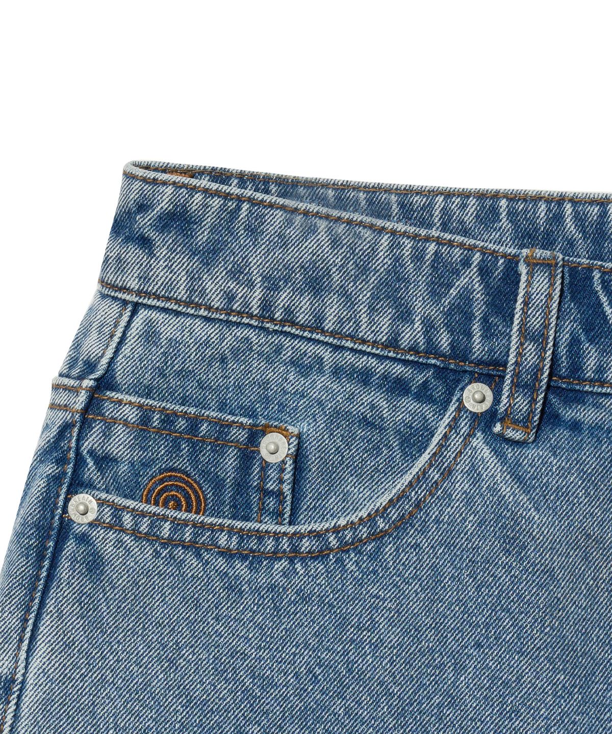 브라운브레스(BROWNBREATH) W.MIC TAPERED DENIM PANTS - INDIGO
