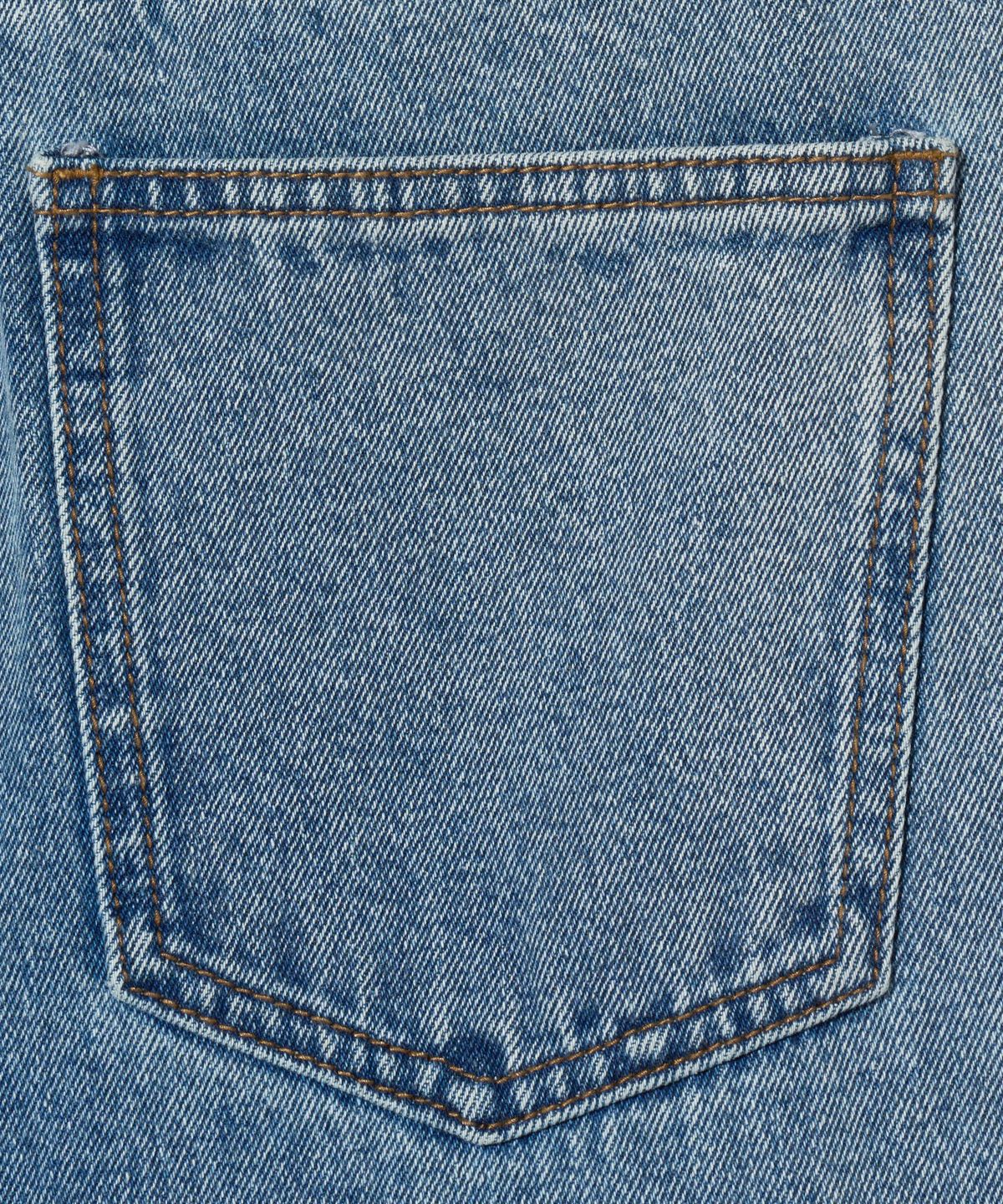 브라운브레스(BROWNBREATH) W.MIC TAPERED DENIM PANTS - INDIGO