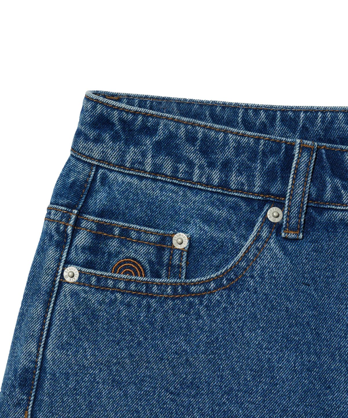 브라운브레스(BROWNBREATH) W.MIC TAPERED DENIM PANTS - BEIGE