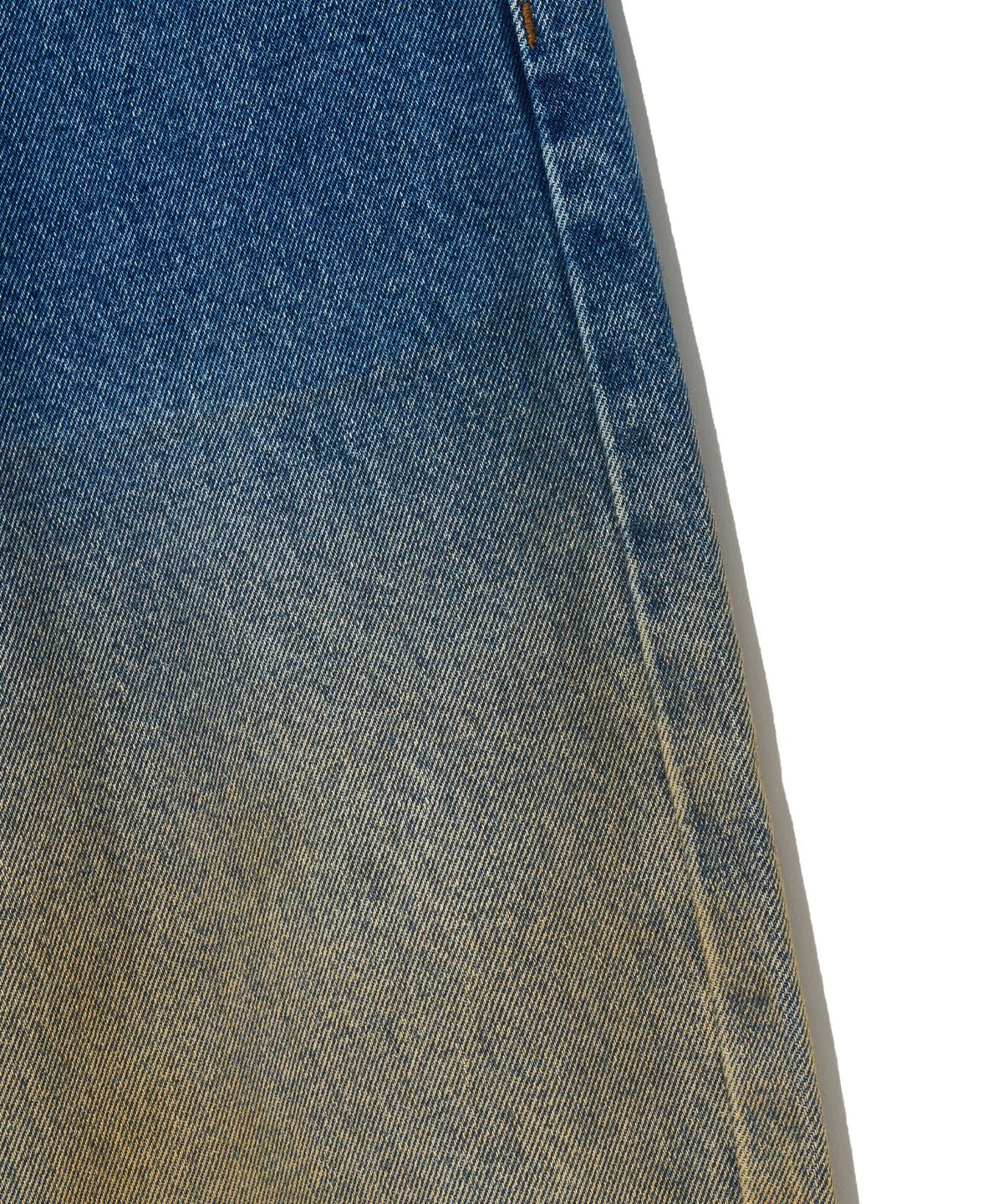 브라운브레스(BROWNBREATH) W.MIC TAPERED DENIM PANTS - BEIGE