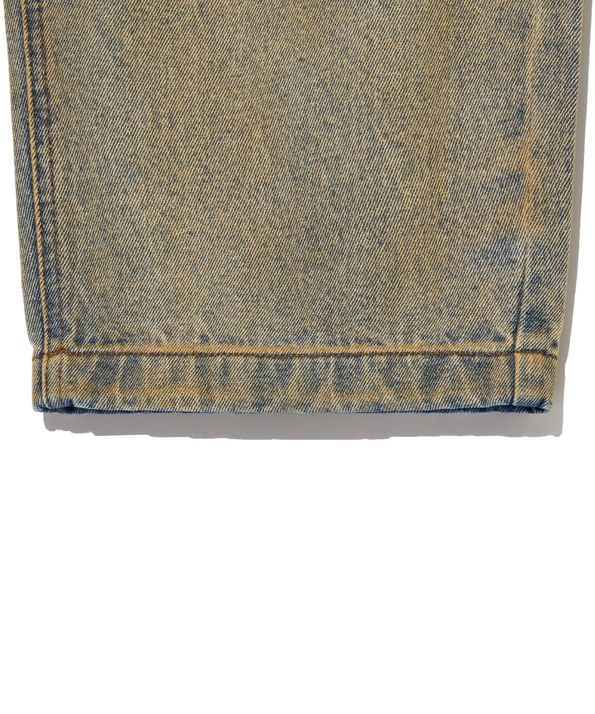 브라운브레스(BROWNBREATH) W.MIC TAPERED DENIM PANTS - BEIGE