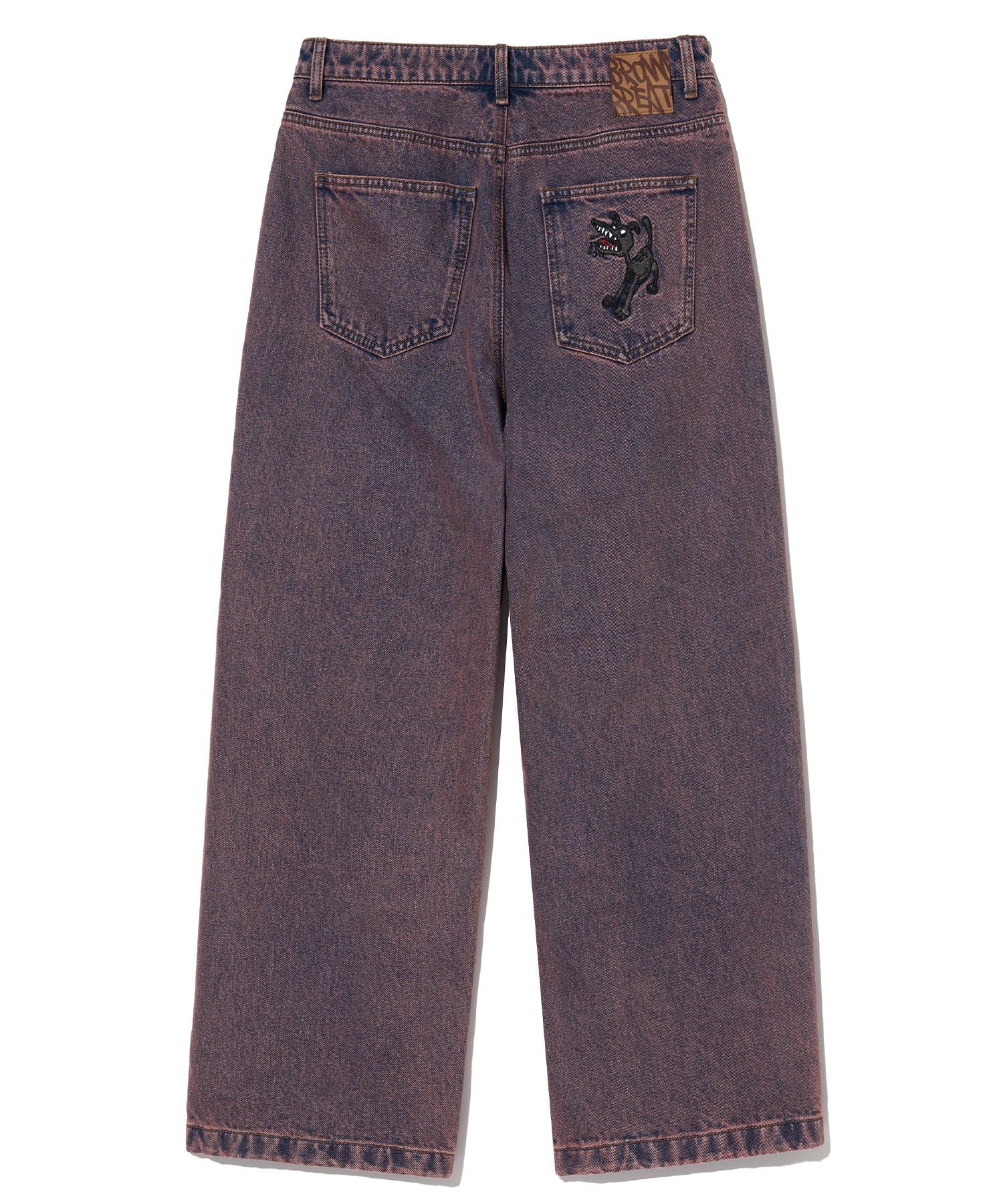 ★BROWNBREATH★ HINDER POST WIDE DENIM PANTS PURPLE MUSINSA | BROWNBREATH POST WIDE DENIM PANTS - INDIGO