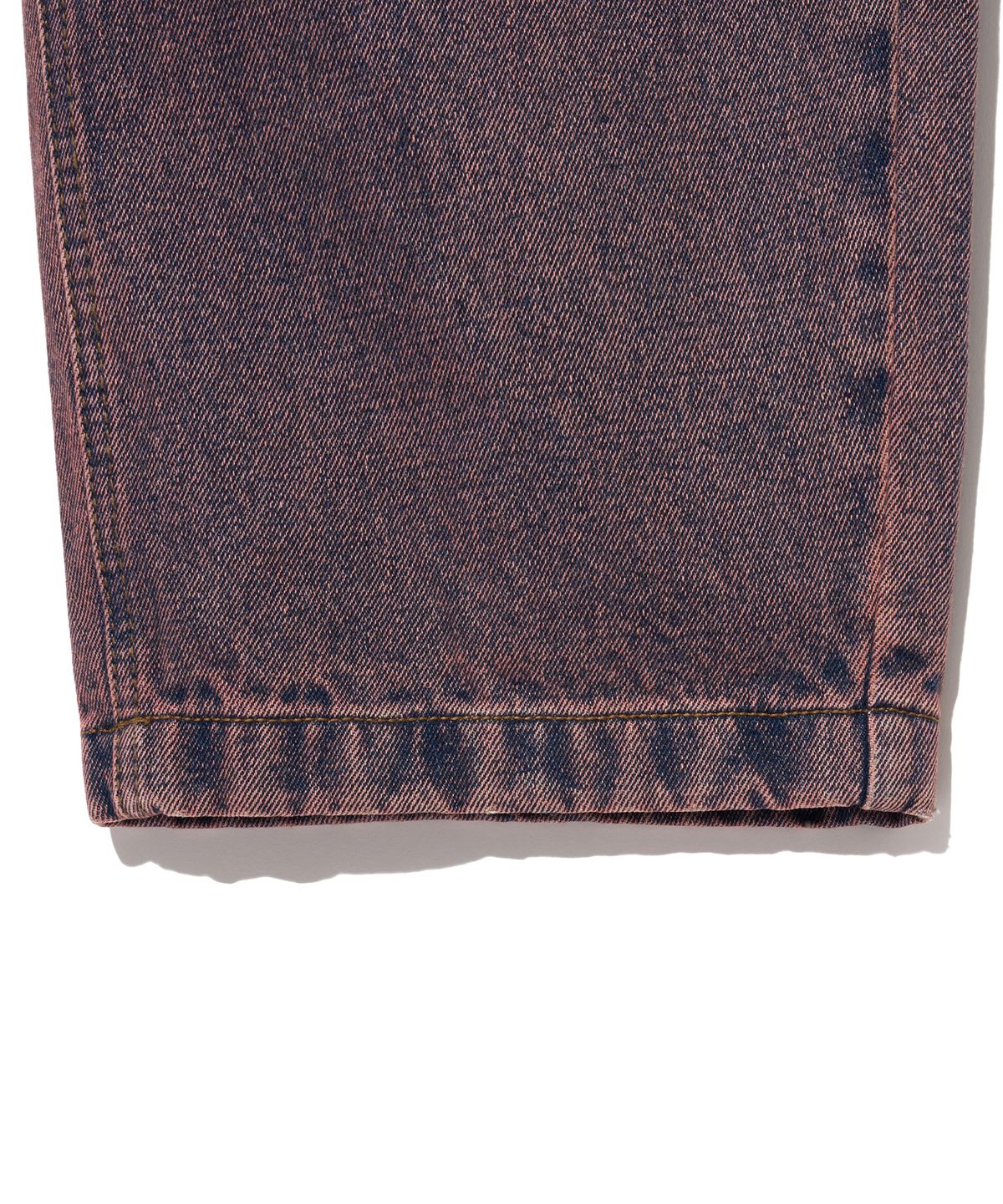 브라운브레스(BROWNBREATH) HINDER POST WIDE DENIM PANTS - PURPLE