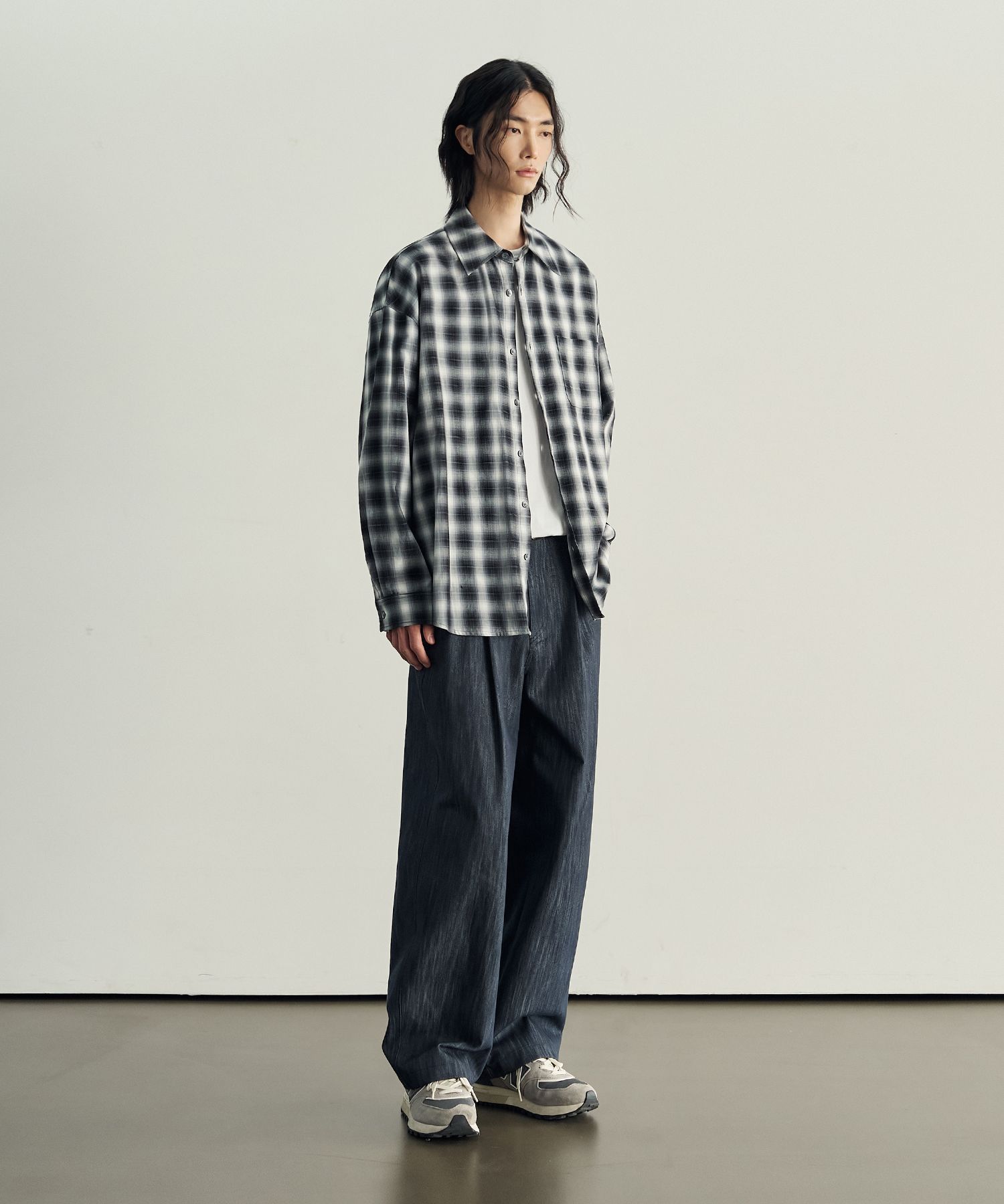SUNSEA サンシー　Big Denim Pants/Indigo KAPTAIN SUNSHINE 5P Zipper Front Denim Pants Indigo One Wash