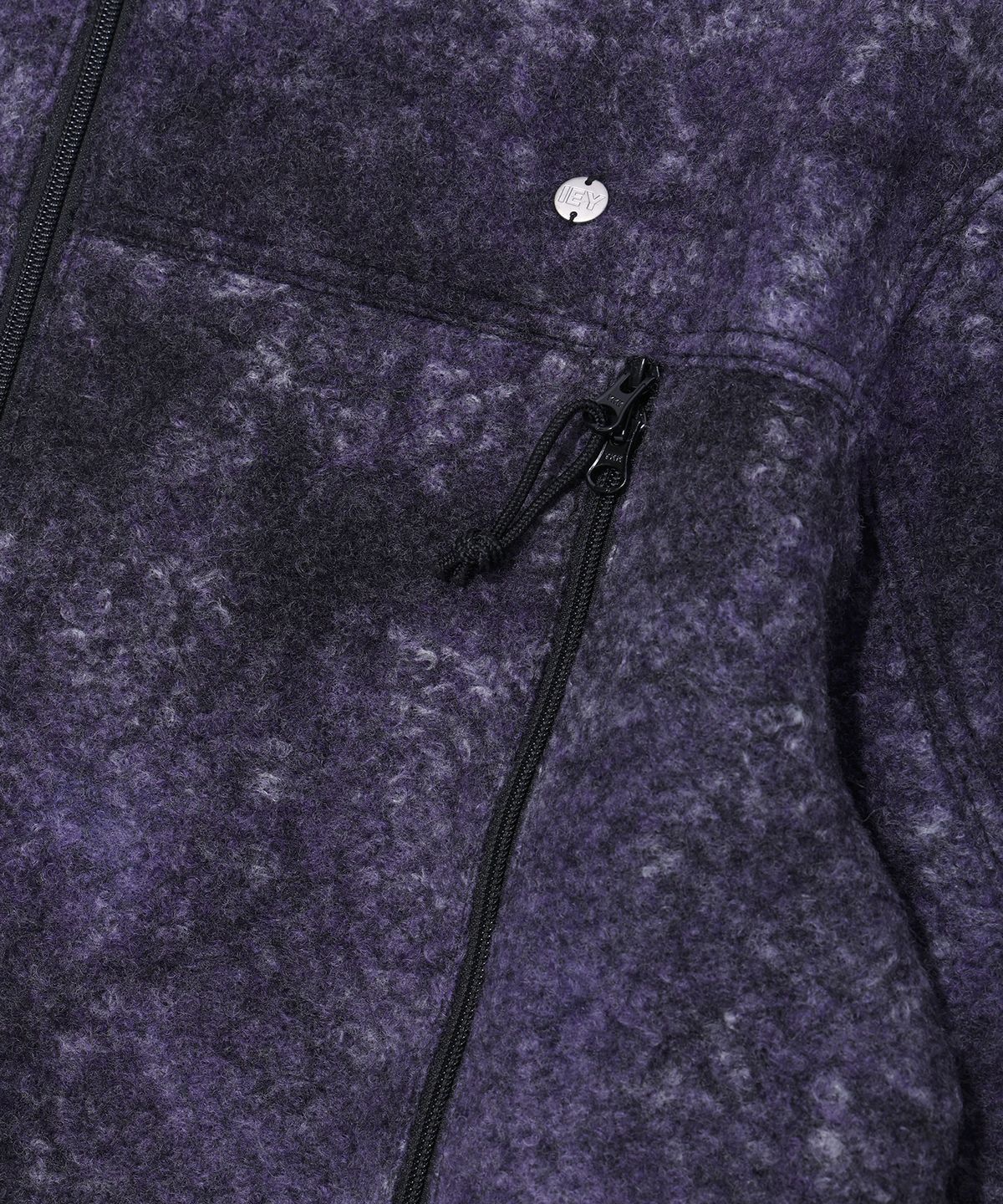 이에이(IEY) MULTICOLOR FLEECE Purple