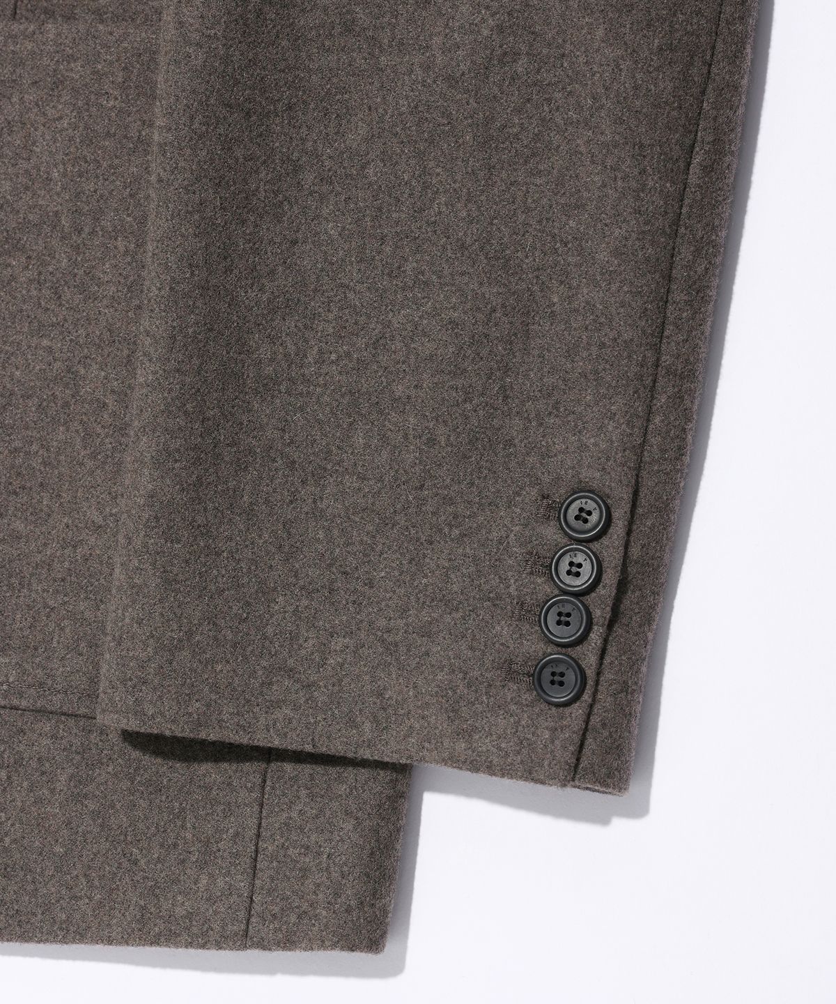 이에이(IEY) COLLARLESS STITCH BLAZER Brown
