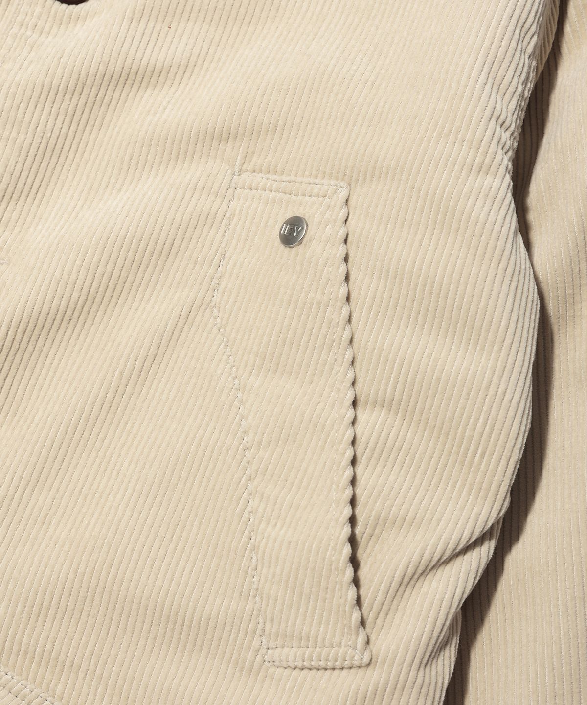 이에이(IEY) VOYAGE CODUROY WORK JACKET Ivory