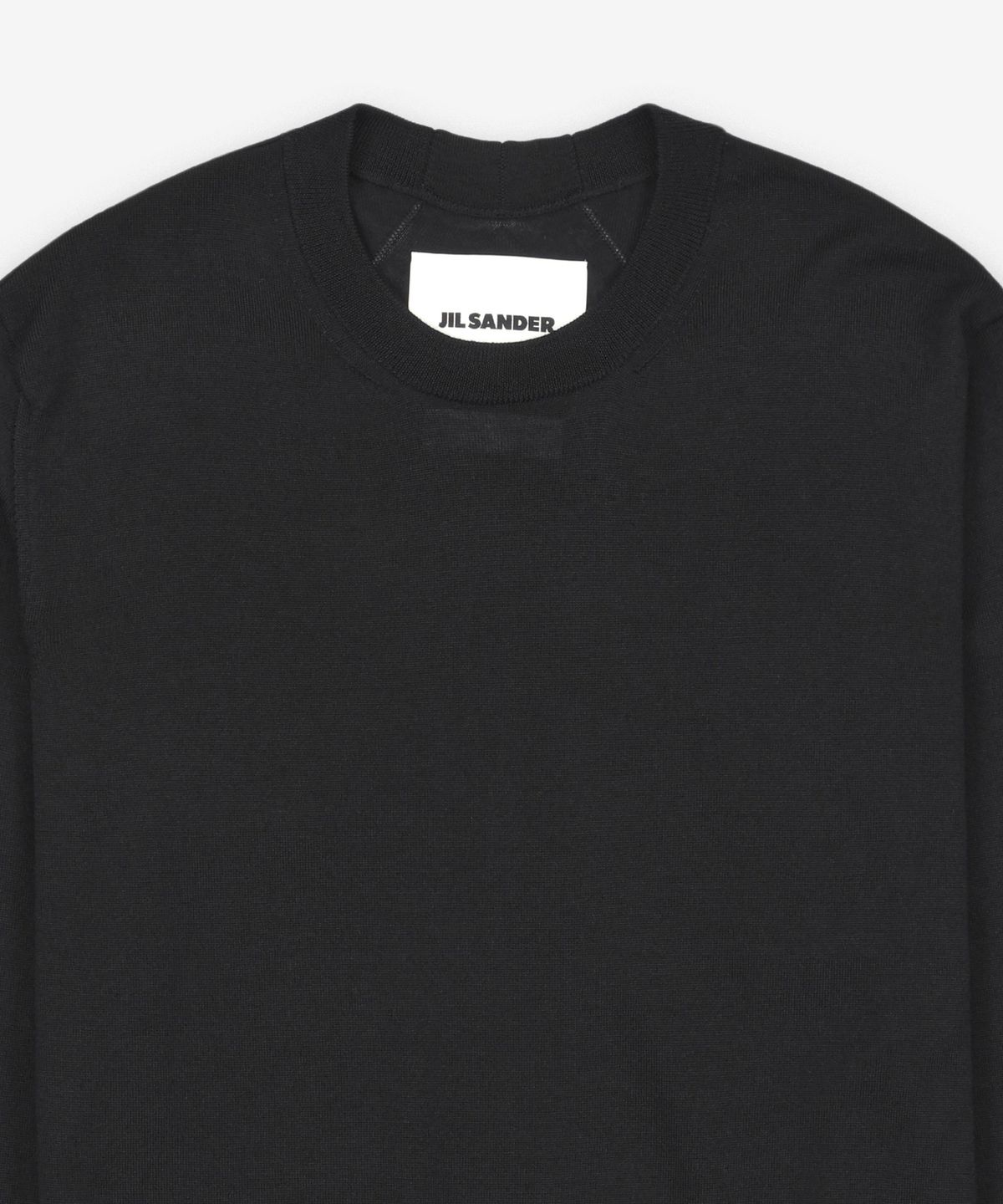 질 샌더(JIL SANDER) 경량 크루넥 니트 - 블랙 / J04GP0001J14531001