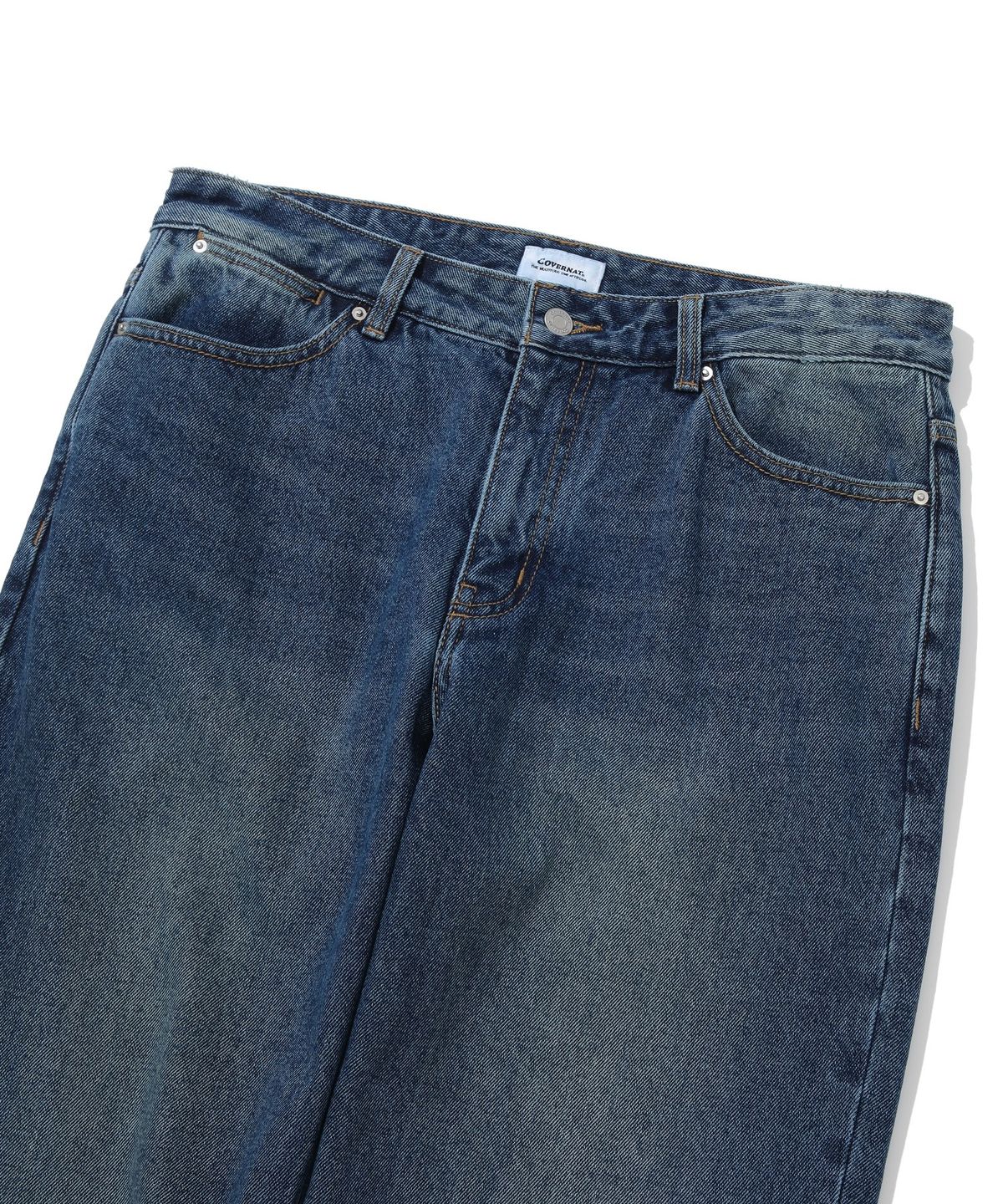 커버낫(COVERNAT) 레귤러핏 데님 팬츠 블루