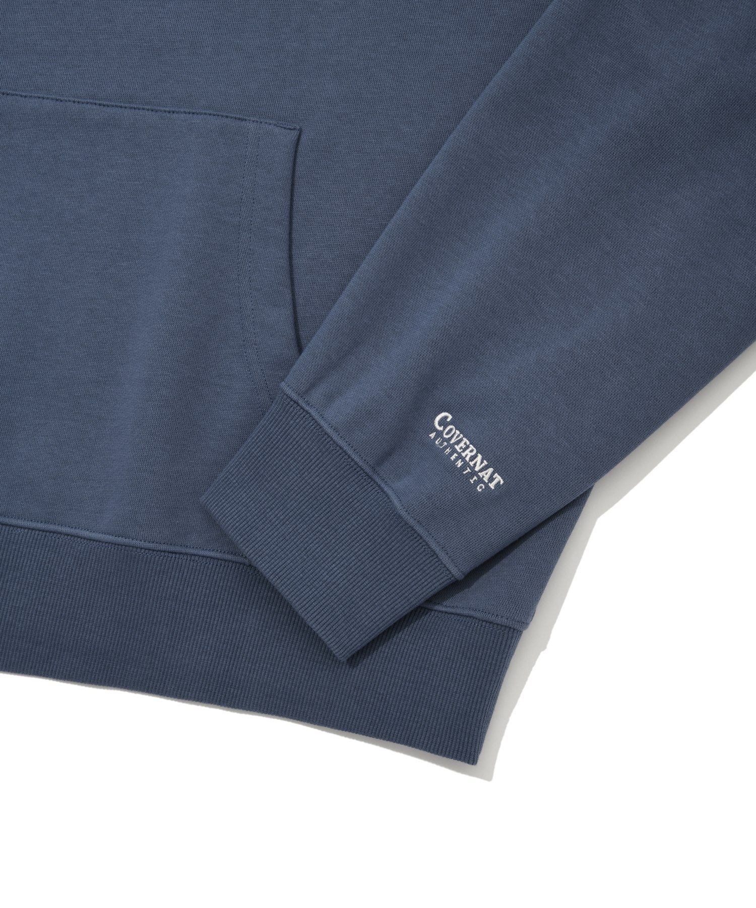 MUSINSA | COVERNAT Arch Logo Half Zip Up Man to Man Blue
