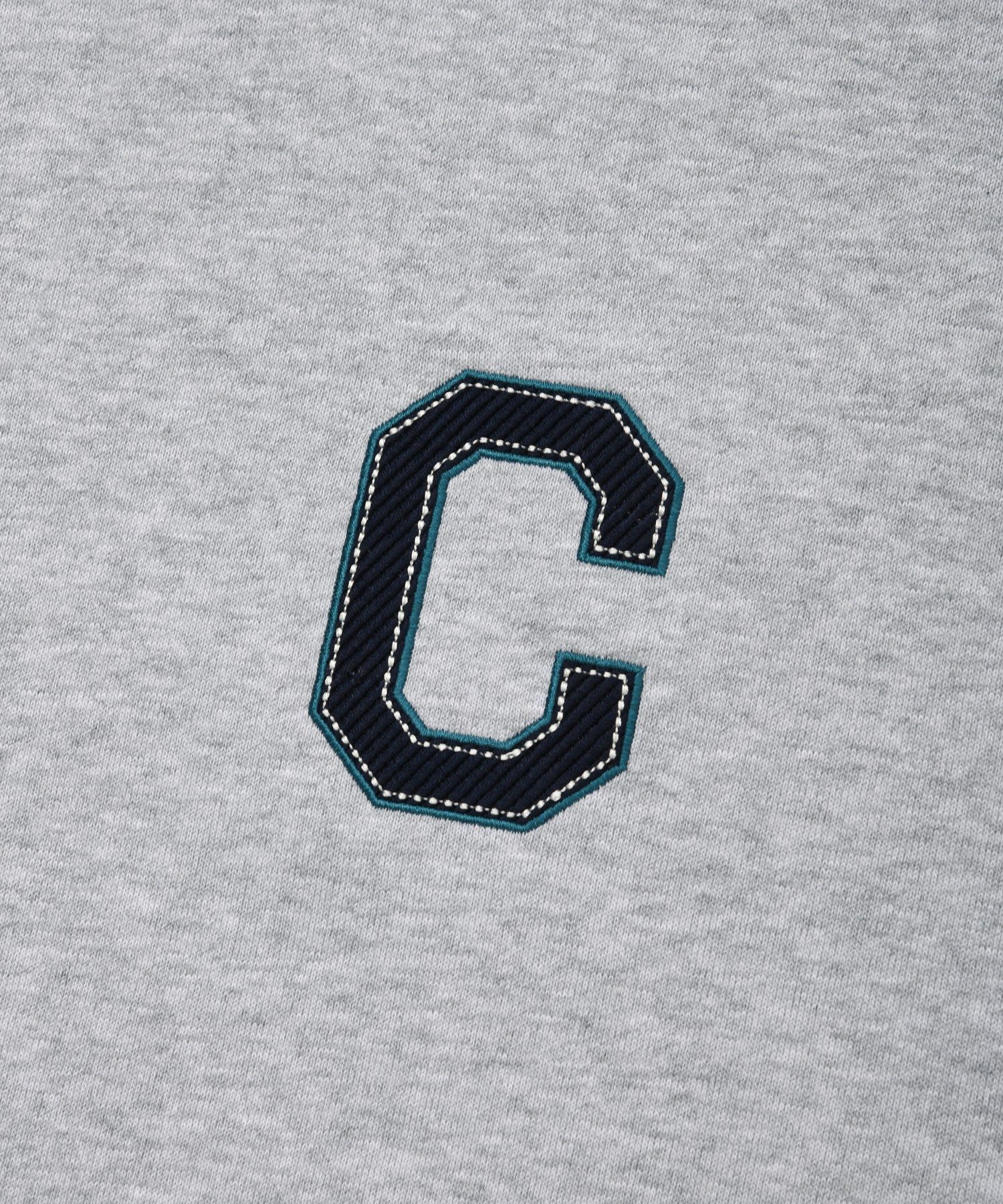 MUSINSA | COVERNAT C Logo Half Zip-Up Sweatshirt Melange Gray