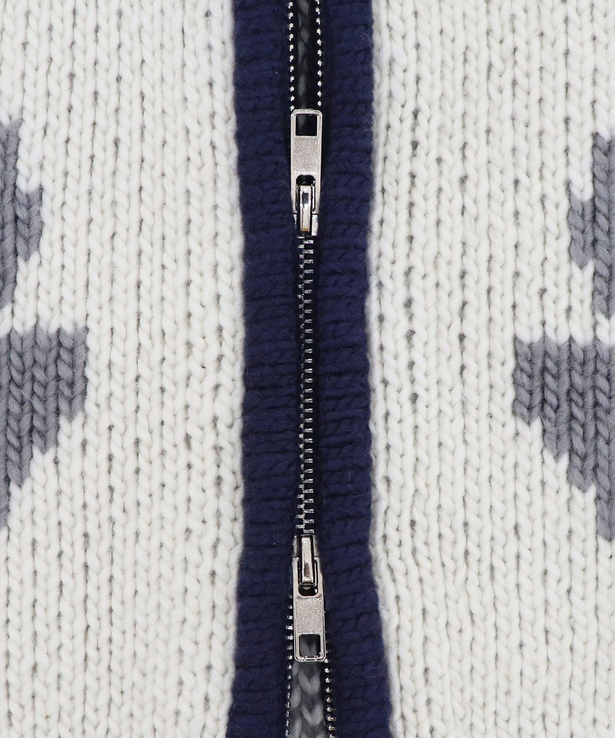 락케이크(ROCKCAKE) Flower Cowichan Cardigan - Navy