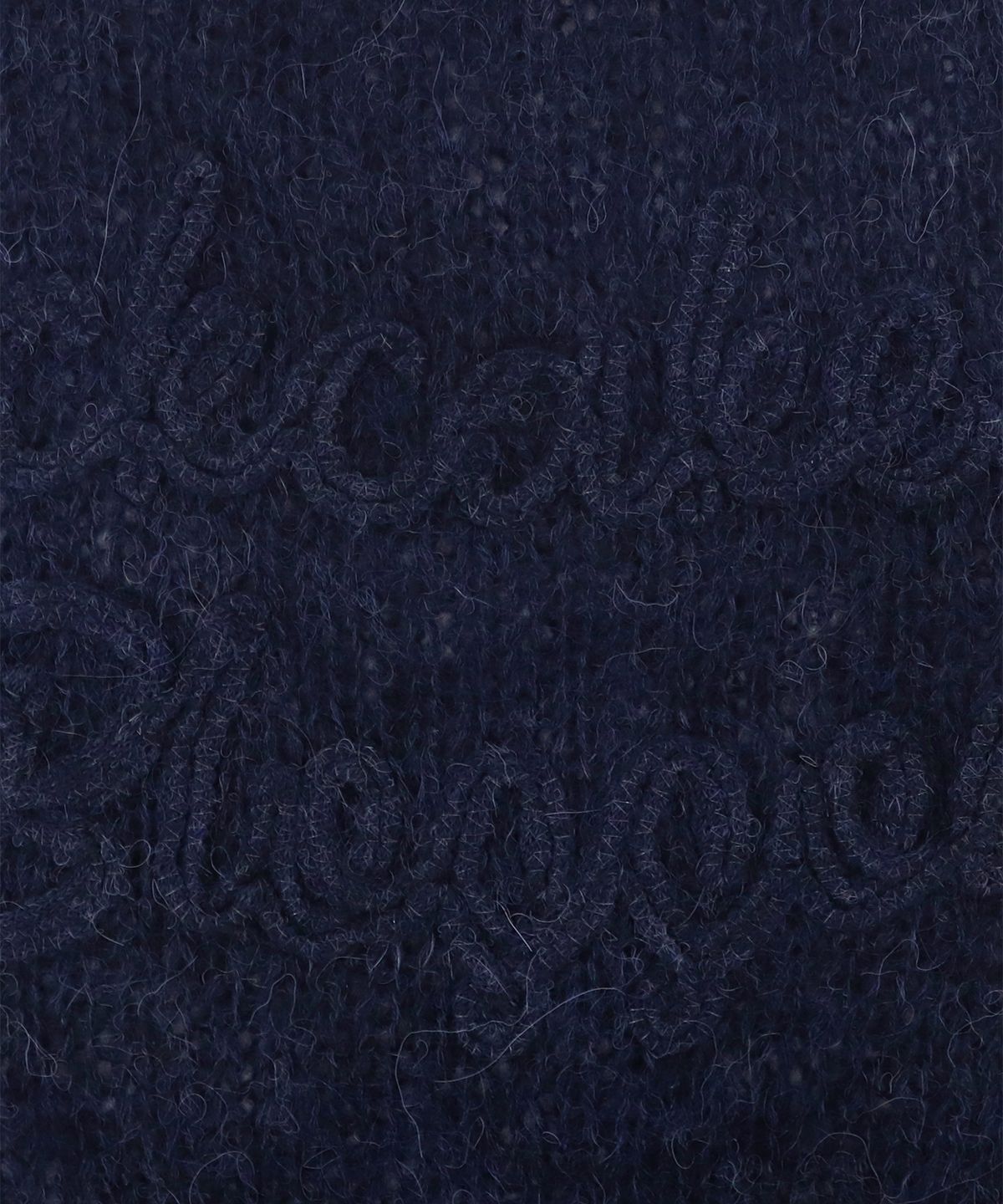락케이크(ROCKCAKE) Seethrough Long Sleeve Knit - Blue