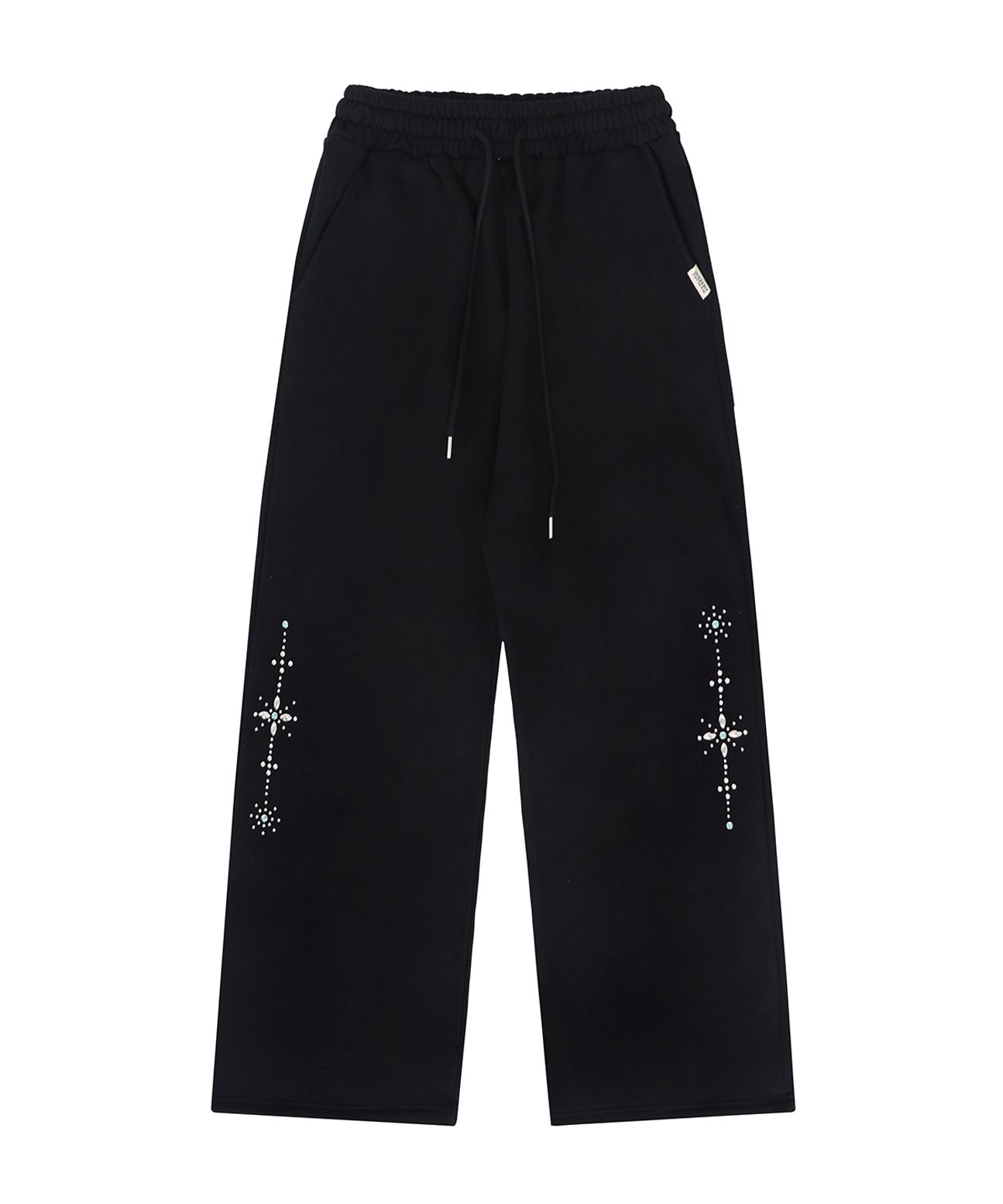 ★24-25FW新作★ROCKCAKE★Stone Beads 2way Jogger MUSINSA | ROCKCAKE Stone Beads 2way Jogger - Black
