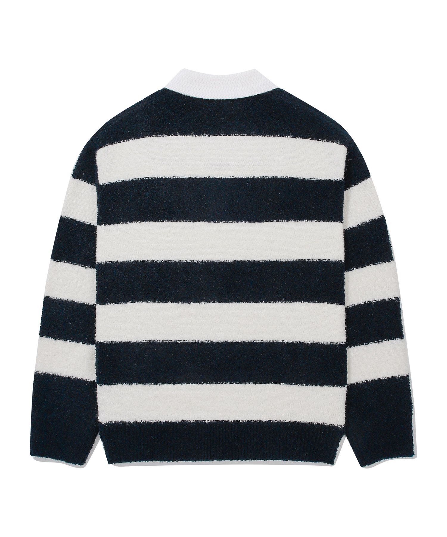 【COVERNAT】 Buckle Yarn Rugby Knit MUSINSA | COVERNAT Buckle Yarn Rugby Knit Dark Navy