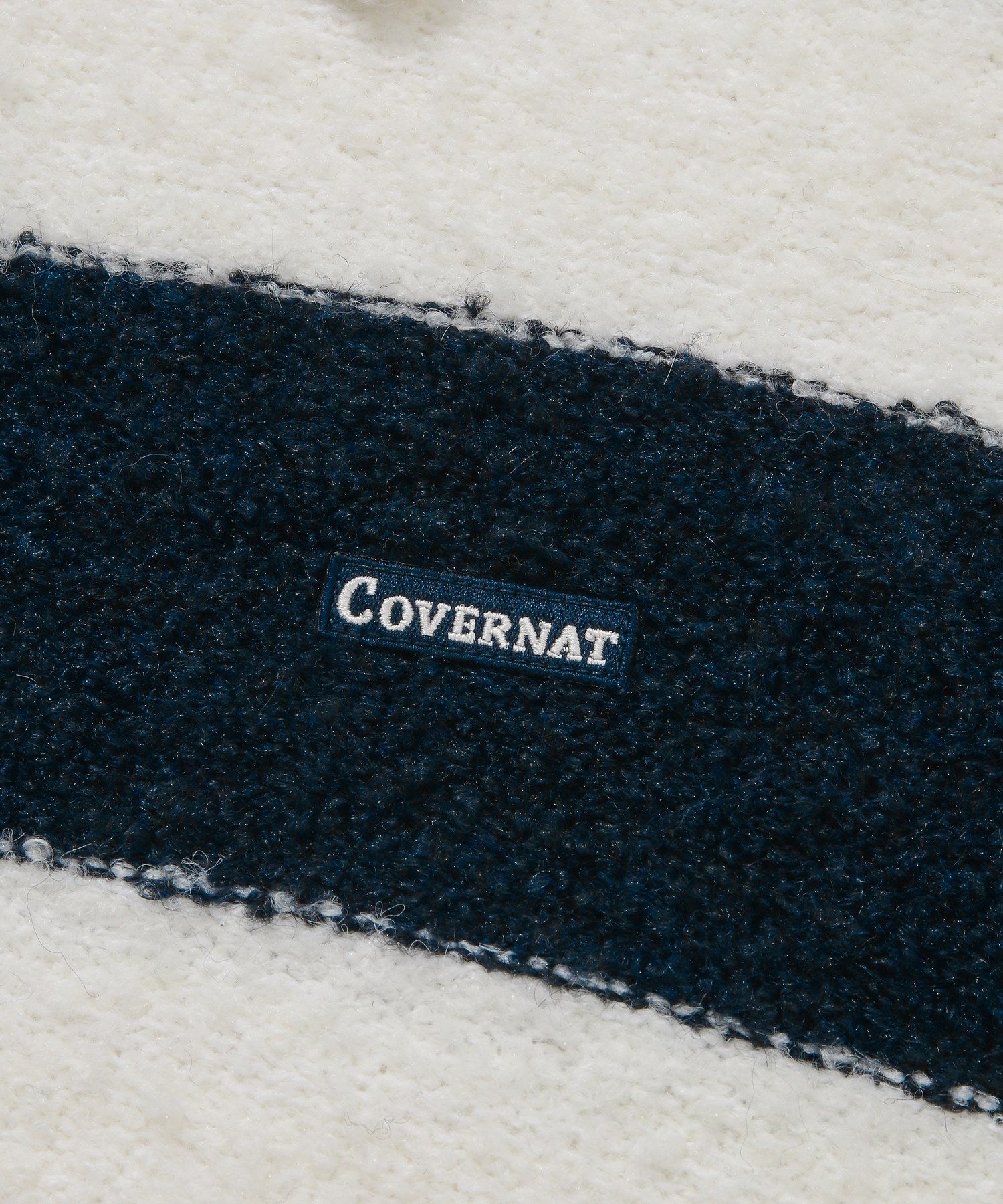 【COVERNAT】 Buckle Yarn Rugby Knit MUSINSA | COVERNAT Buckle Yarn Rugby Knit Dark Navy