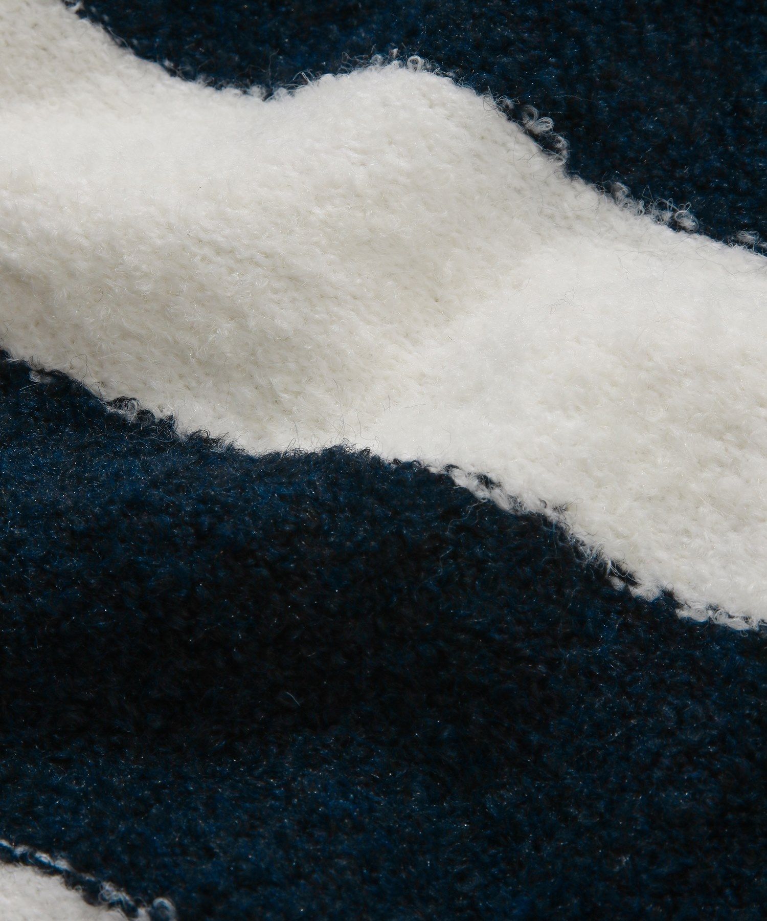 MUSINSA | COVERNAT Buckle Yarn Rugby Knit Dark Navy