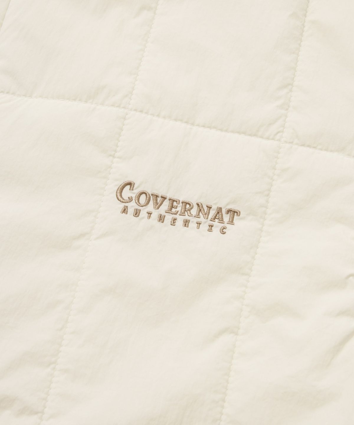 커버낫(COVERNAT) 플리스 리버서블 퀼팅 베스트 에크루
