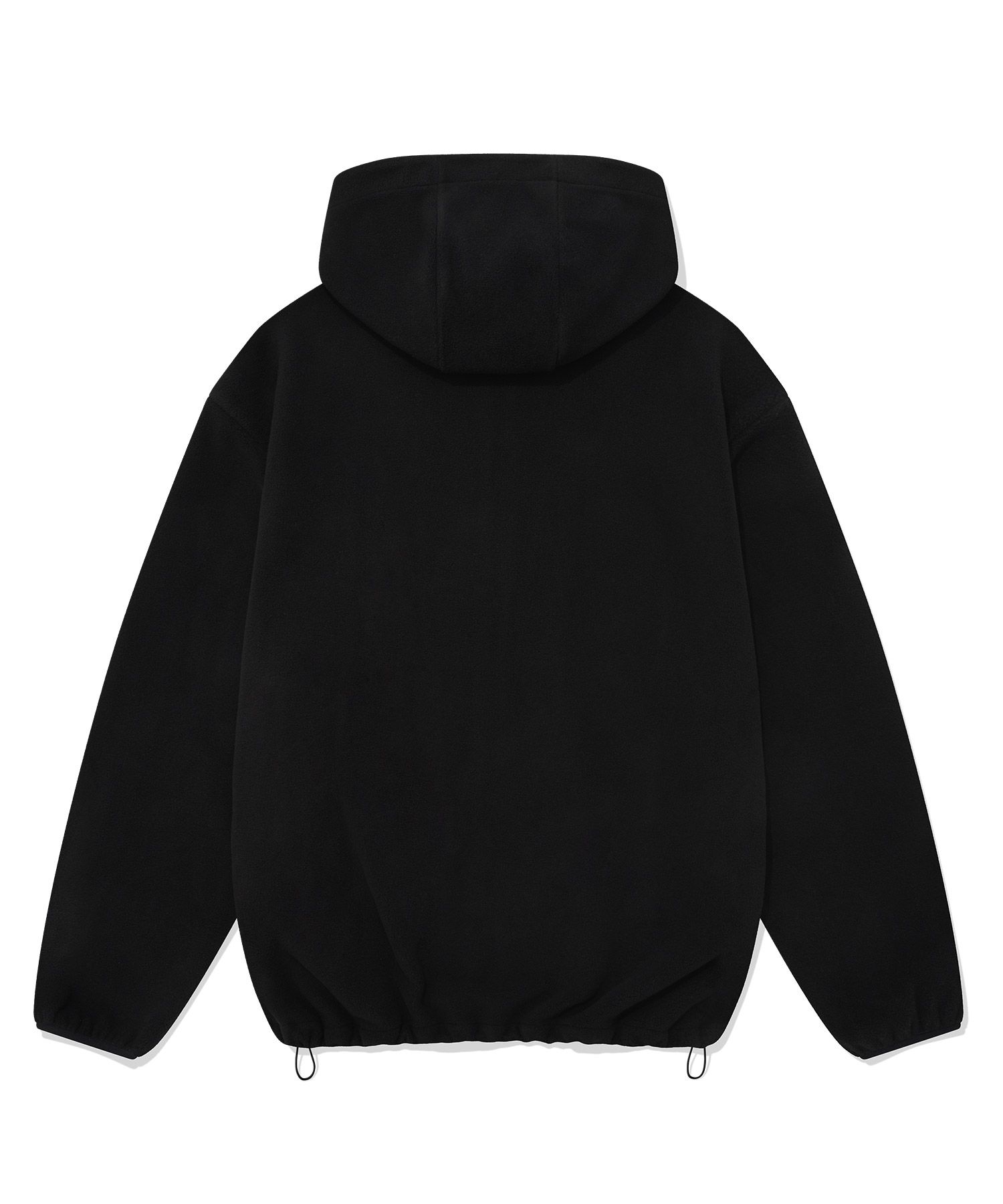 MUSINSA | COVERNAT C Logo Fleece Hoodie Zip-Up Black