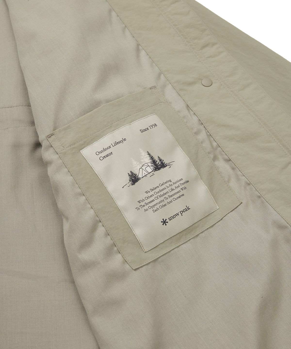 스노우피크 어패럴(SNOWPEAK APPAREL) 캠플 여성 롱 바람막이 (S24FWCWB15) Beige Gray