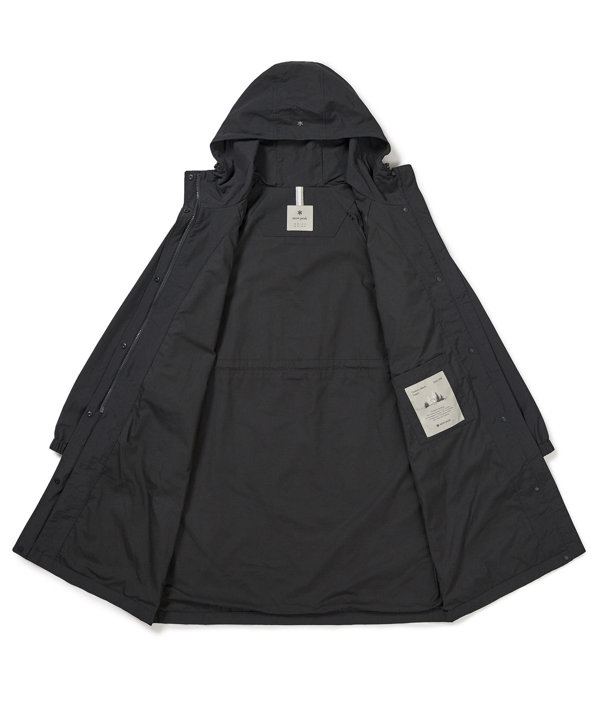 스노우피크 어패럴(SNOWPEAK APPAREL) 캠플 여성 롱 바람막이 (S24FWCWB15) Dark Charcoal
