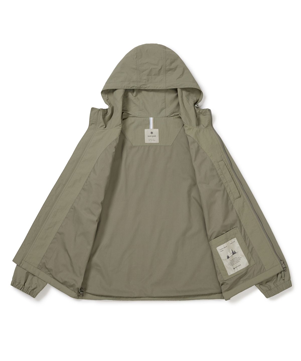 스노우피크 어패럴(SNOWPEAK APPAREL) 캠플 포켓 바람막이 (S24FMCWB12) Khaki Gray
