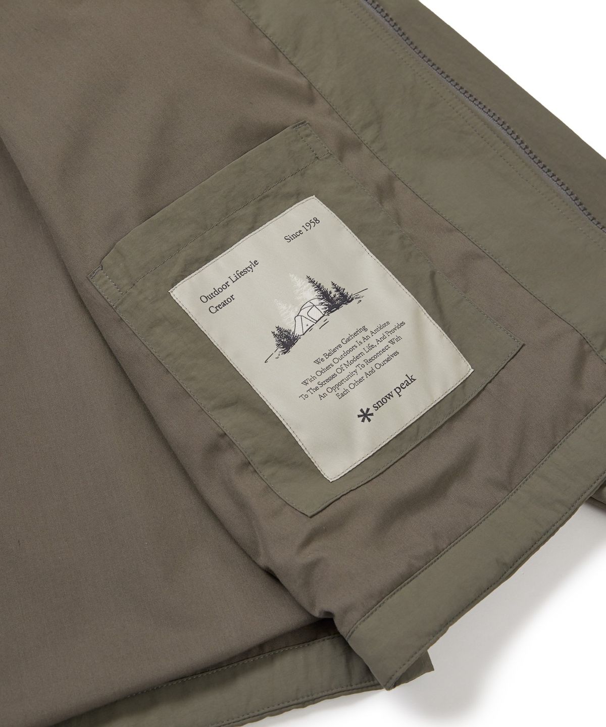 스노우피크 어패럴(SNOWPEAK APPAREL) 캠플 포켓 바람막이 (S24FMCWB12) Dark Khaki