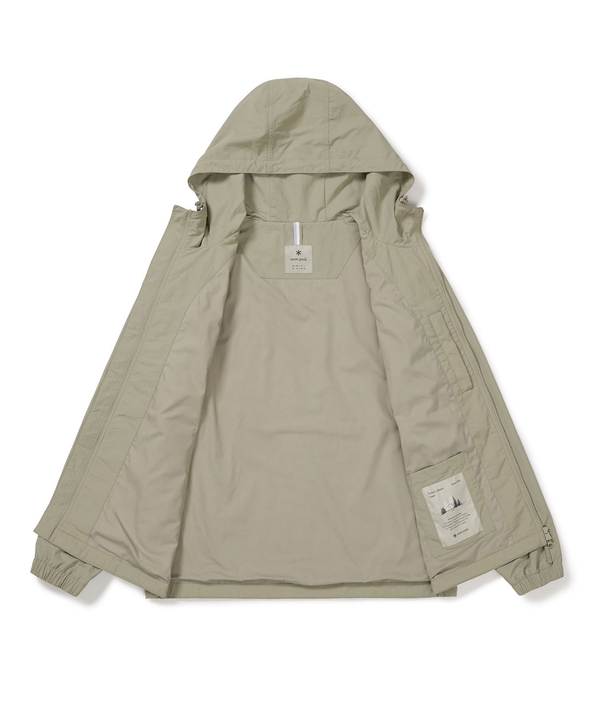 스노우피크 어패럴(SNOWPEAK APPAREL) 캠플 포켓 바람막이 (S24FMCWB12) Beige Gray