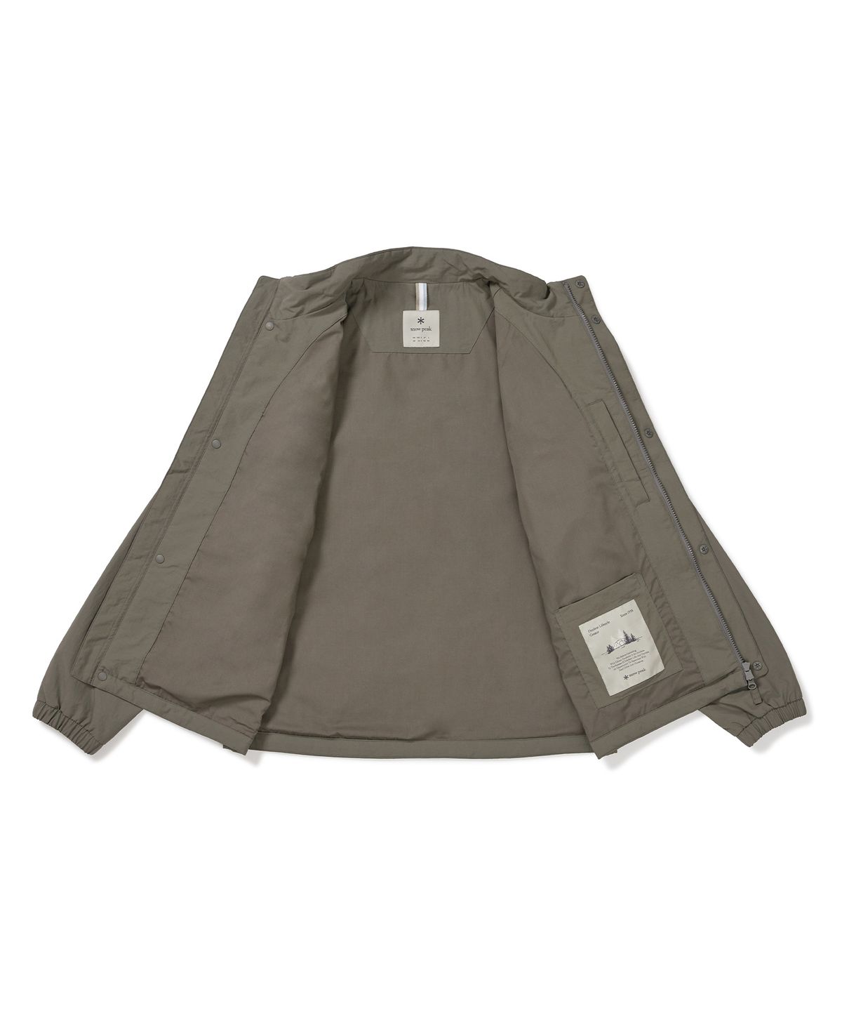 스노우피크 어패럴(SNOWPEAK APPAREL) 캠플 스탠드넥 바람막이 (S24FMCWB14) Dark Khaki