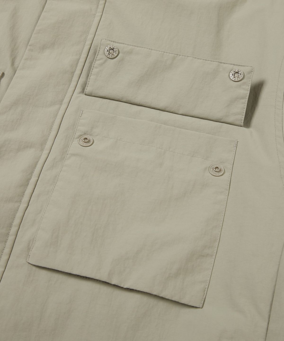 스노우피크 어패럴(SNOWPEAK APPAREL) 캠플 스탠드넥 바람막이 (S24FMCWB14) Beige Gray