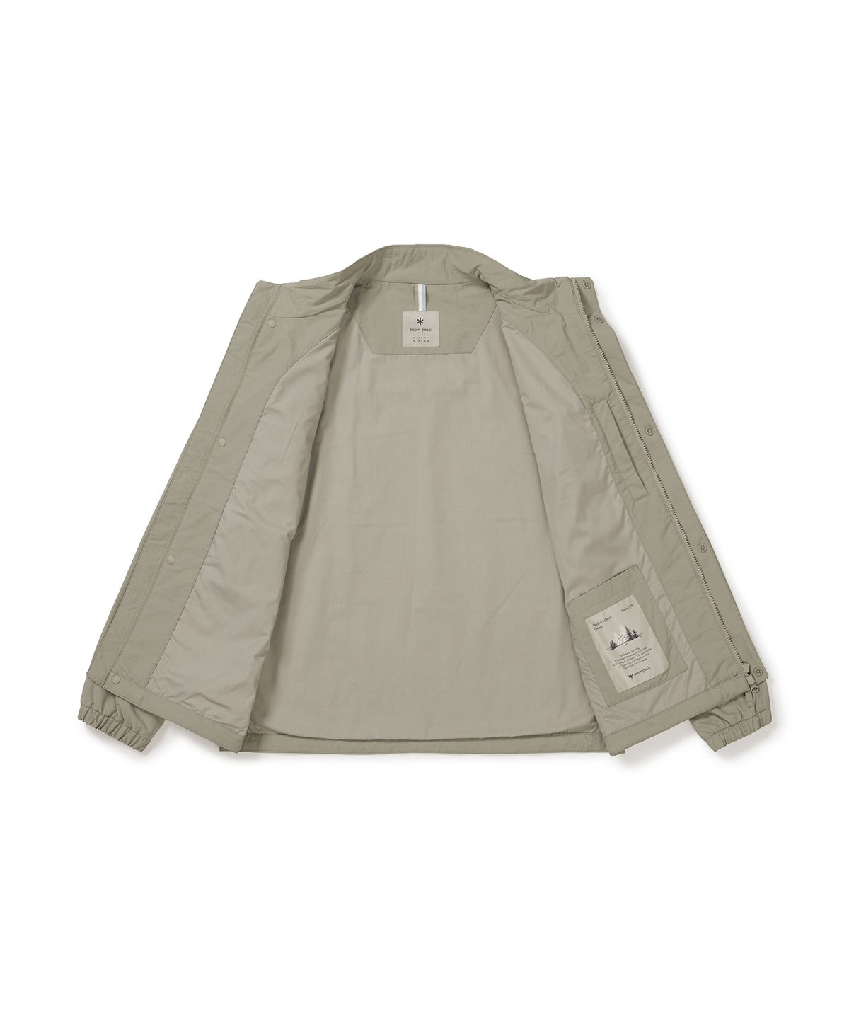 스노우피크 어패럴(SNOWPEAK APPAREL) 캠플 스탠드넥 바람막이 (S24FMCWB14) Fog Gray