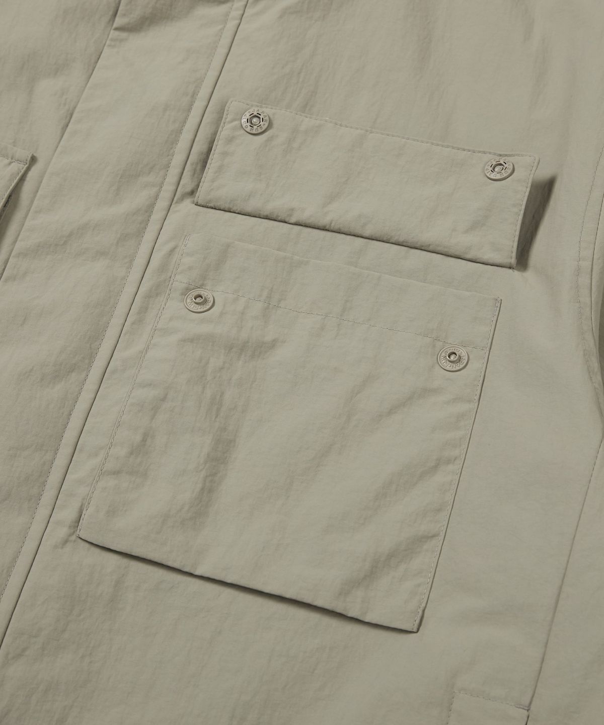 스노우피크 어패럴(SNOWPEAK APPAREL) 캠플 스탠드넥 바람막이 (S24FMCWB14) Fog Gray