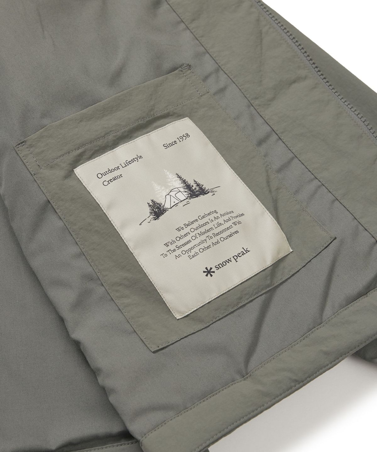스노우피크 어패럴(SNOWPEAK APPAREL) 캠플 스탠드넥 바람막이 (S24FMCWB14) Dark Gray