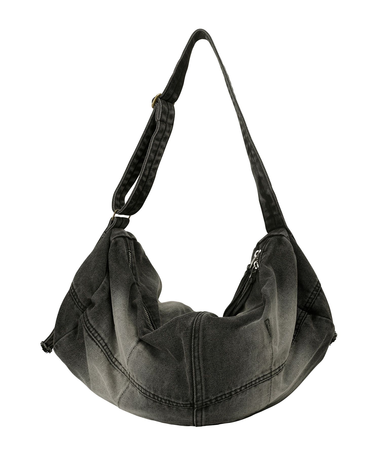 【SCULPTOR】Destroyed Denim Duffel Bag Vintage Blue Destroyed Denim Duffel Bag Vintage Blue – Sculptor