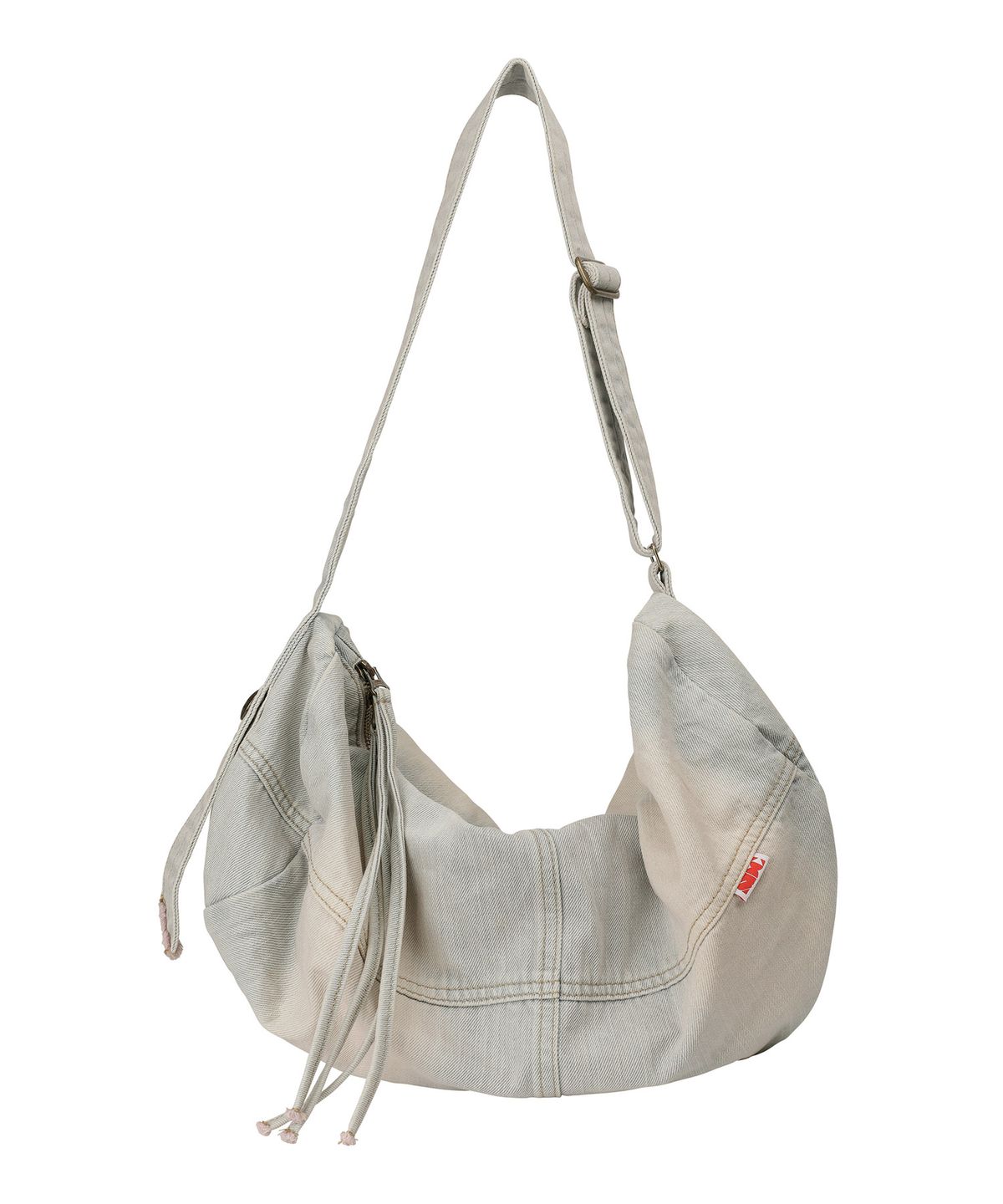 스컬프터(SCULPTOR) Vintage Brushed Denim Duffel Bag Ice Pink