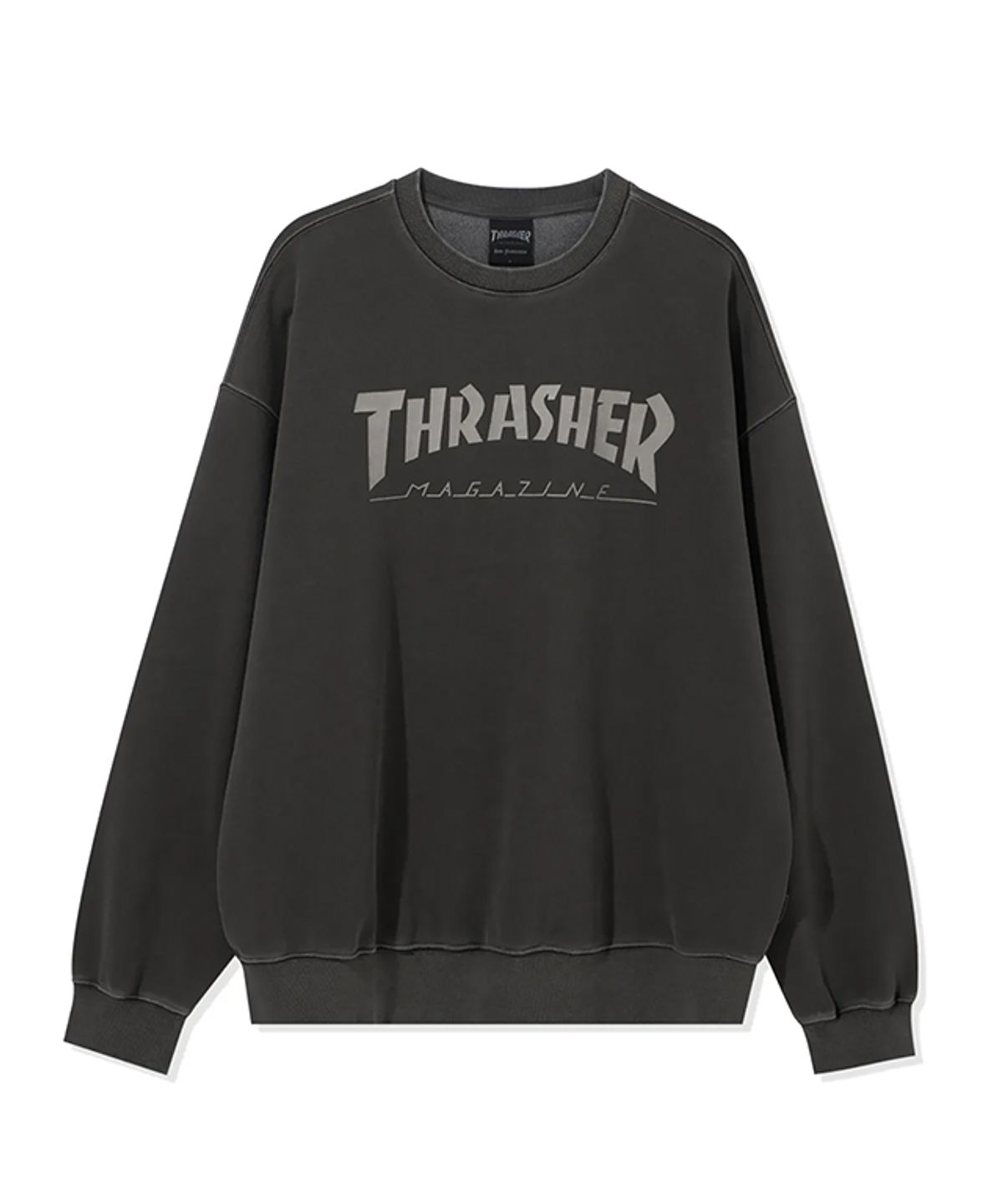 트레셔(THRASHER) 매거진 피그먼트 다잉 맨투맨 차콜
