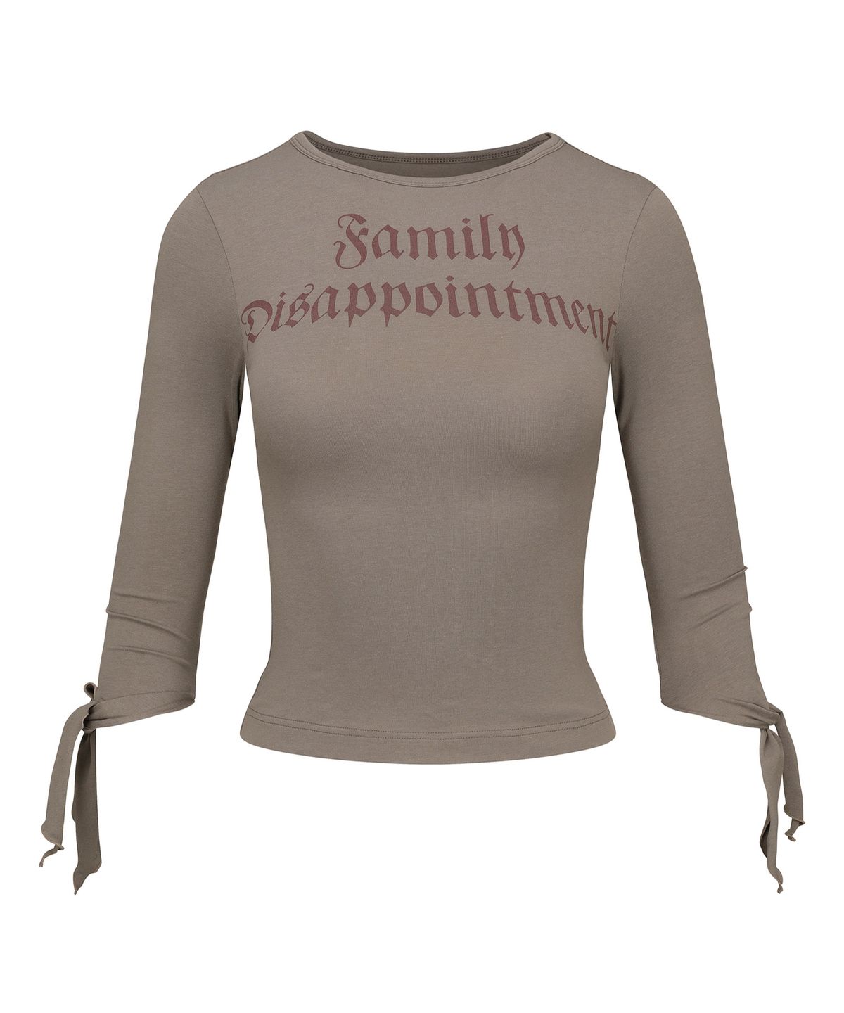 스컬프터(SCULPTOR) Tie Sleeve Tee Taupe