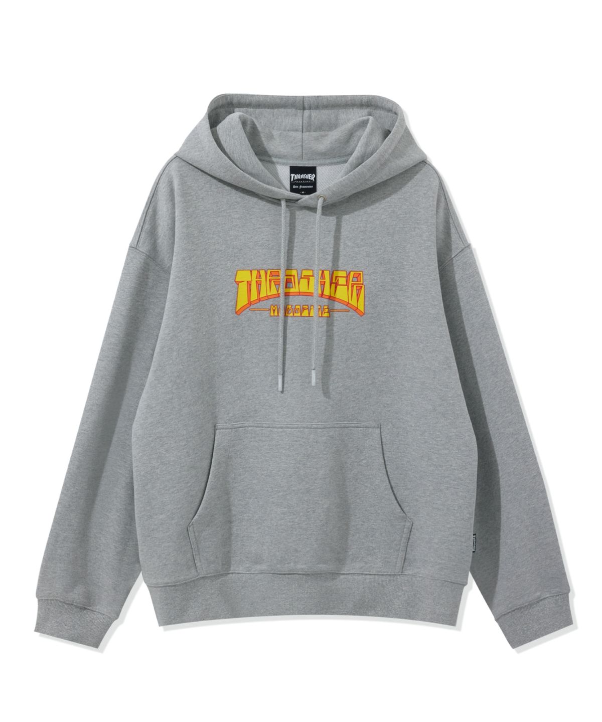 트레셔(THRASHER) 피르메 로고 후디 그레이