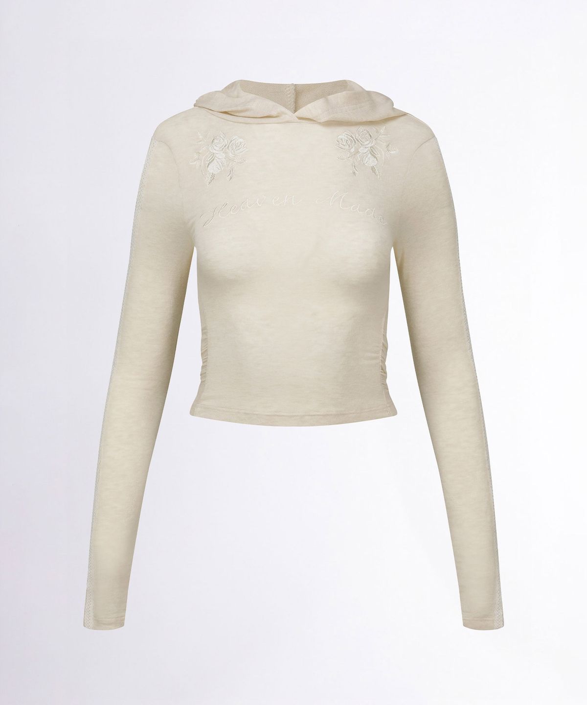 스컬프터(SCULPTOR) Rose Angora Hoodie Tee Raw