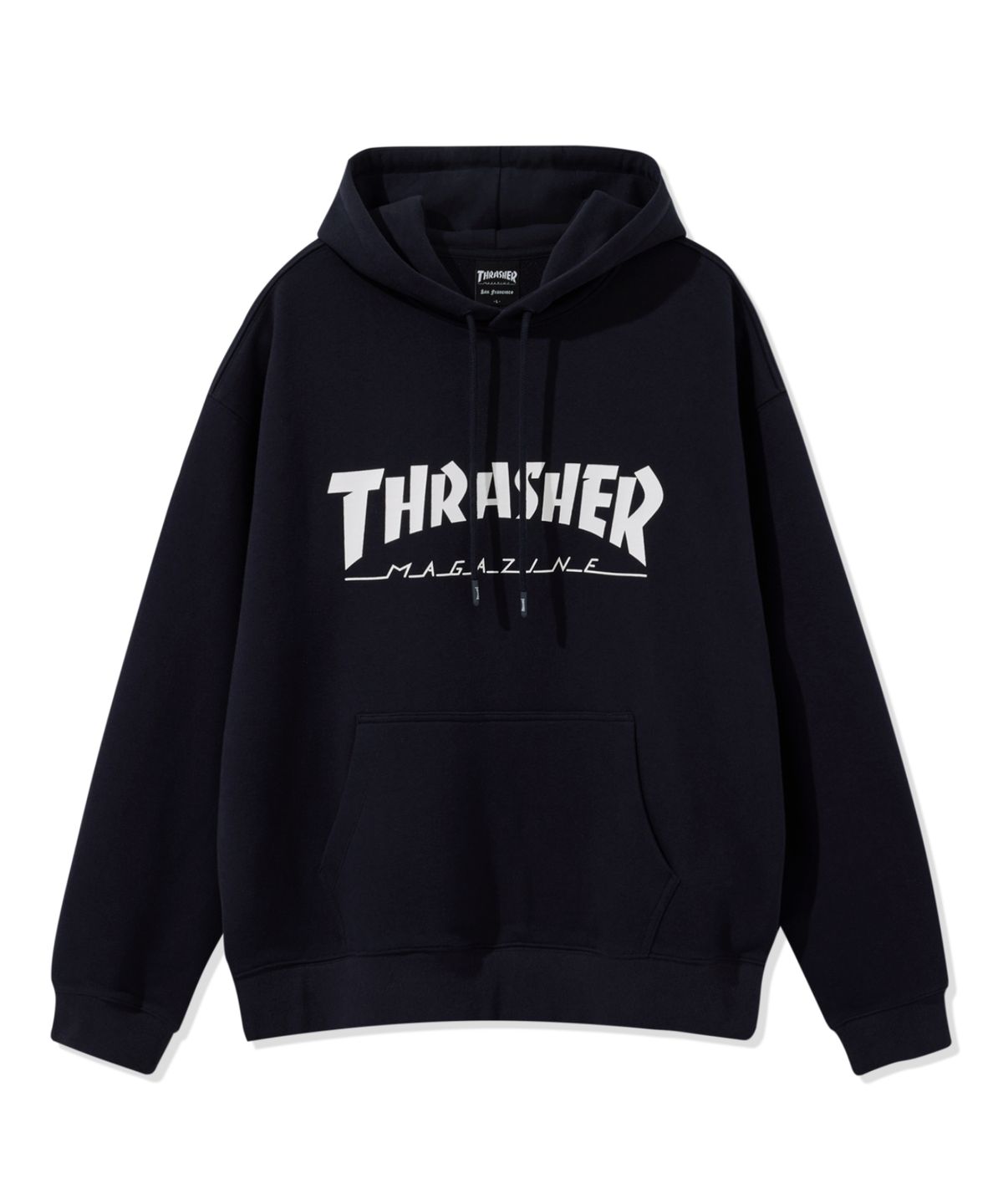트레셔(THRASHER) 매거진 로고 후디 네이비