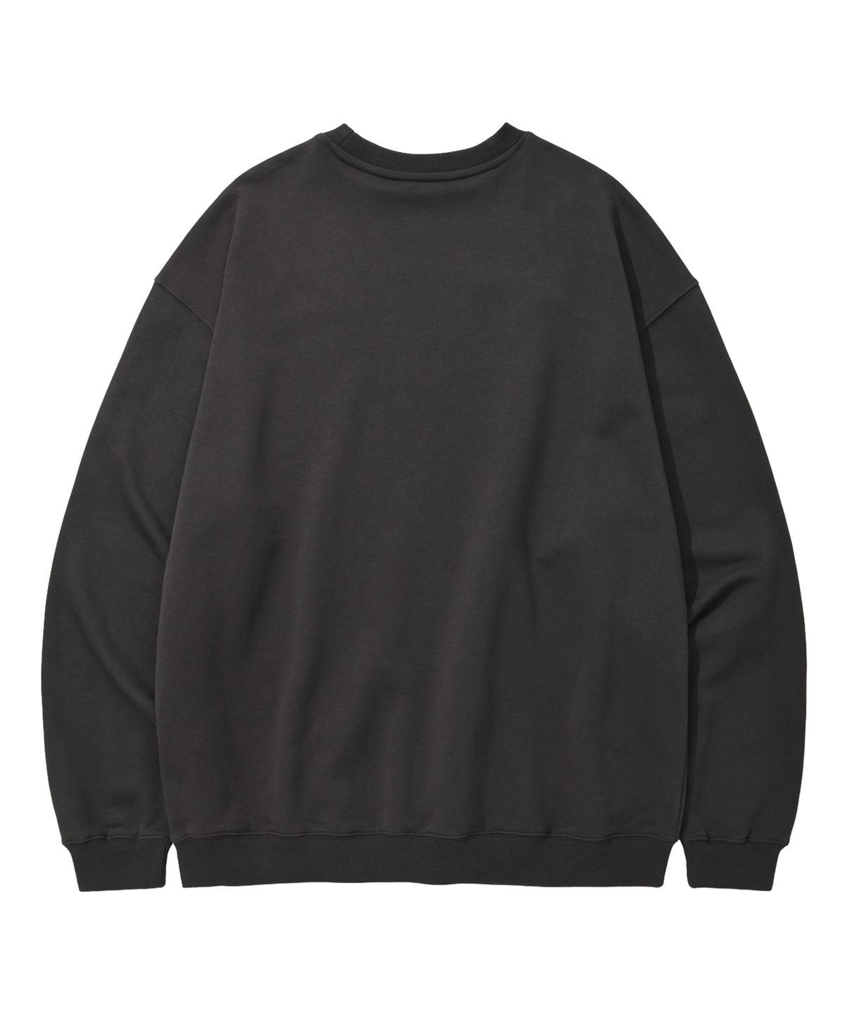 카네이테이(KANEITEI) SMUDGE SPRAY AMMO STENCIL CREWNECK (CHARCOAL)