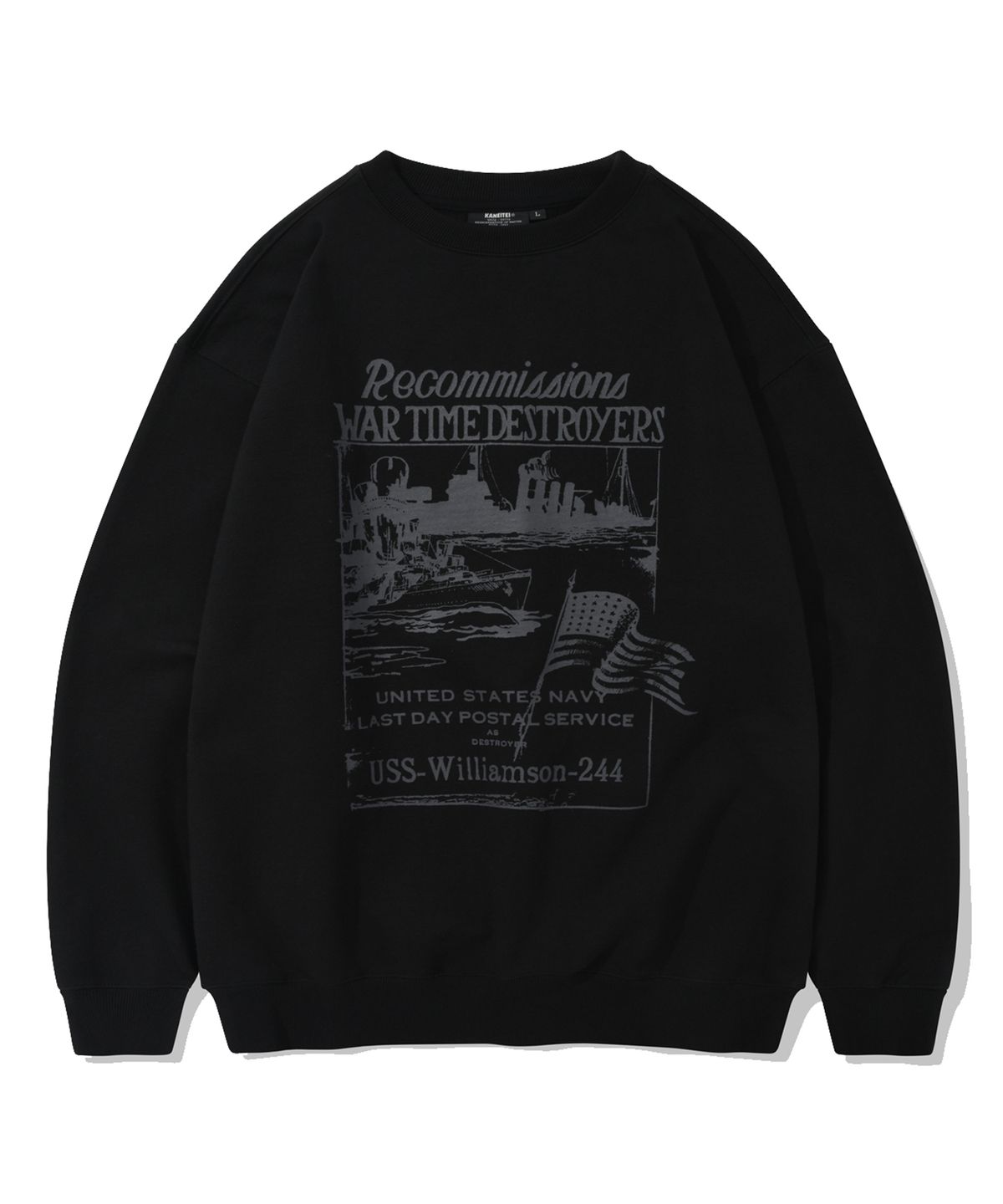 카네이테이(KANEITEI) USS WILLIAMSON 244 CREWNECK (OLIVE DRAB)