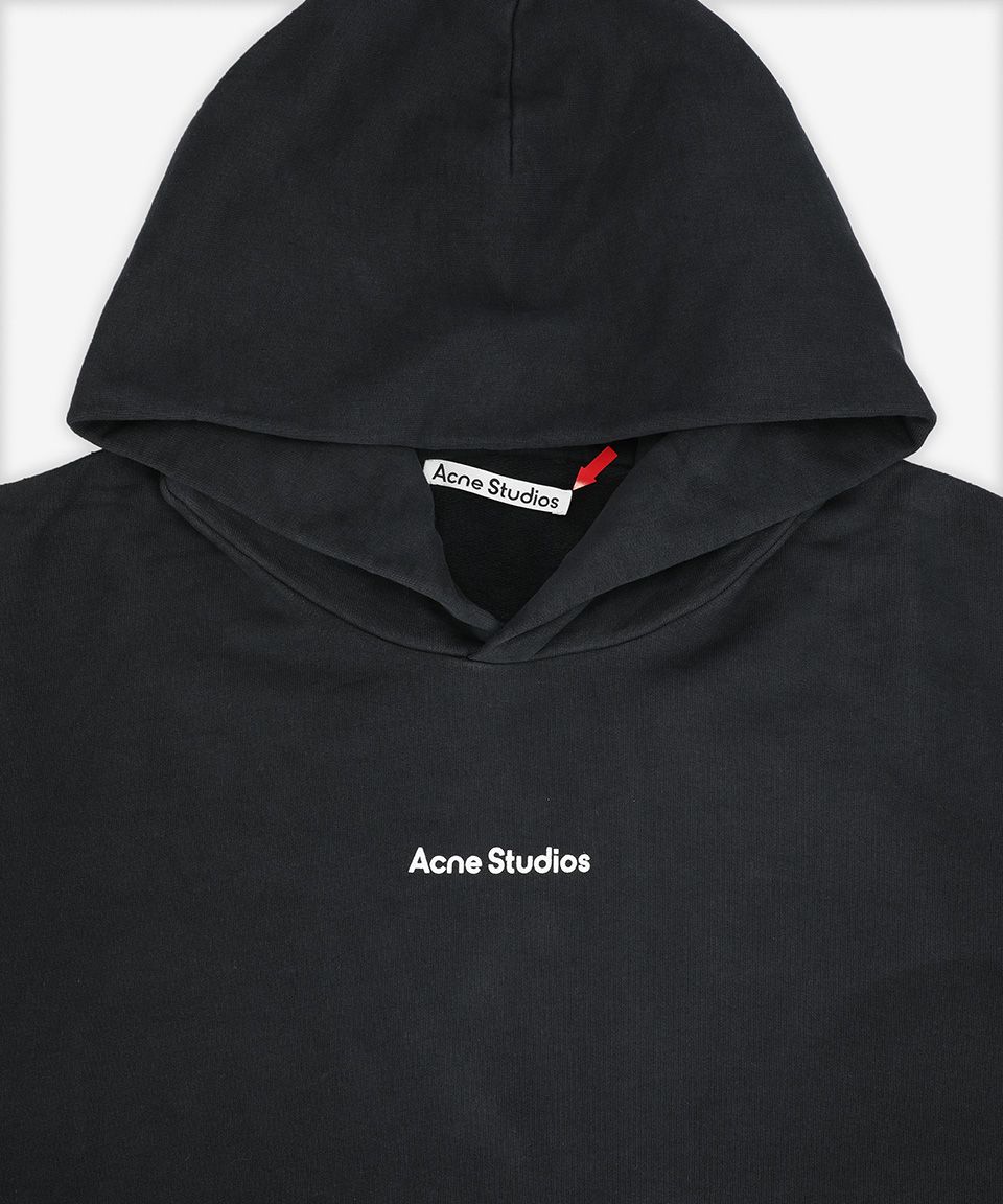 MUSINSA | ACNE STUDIOS Logo Hoodie - Black / CI0170900