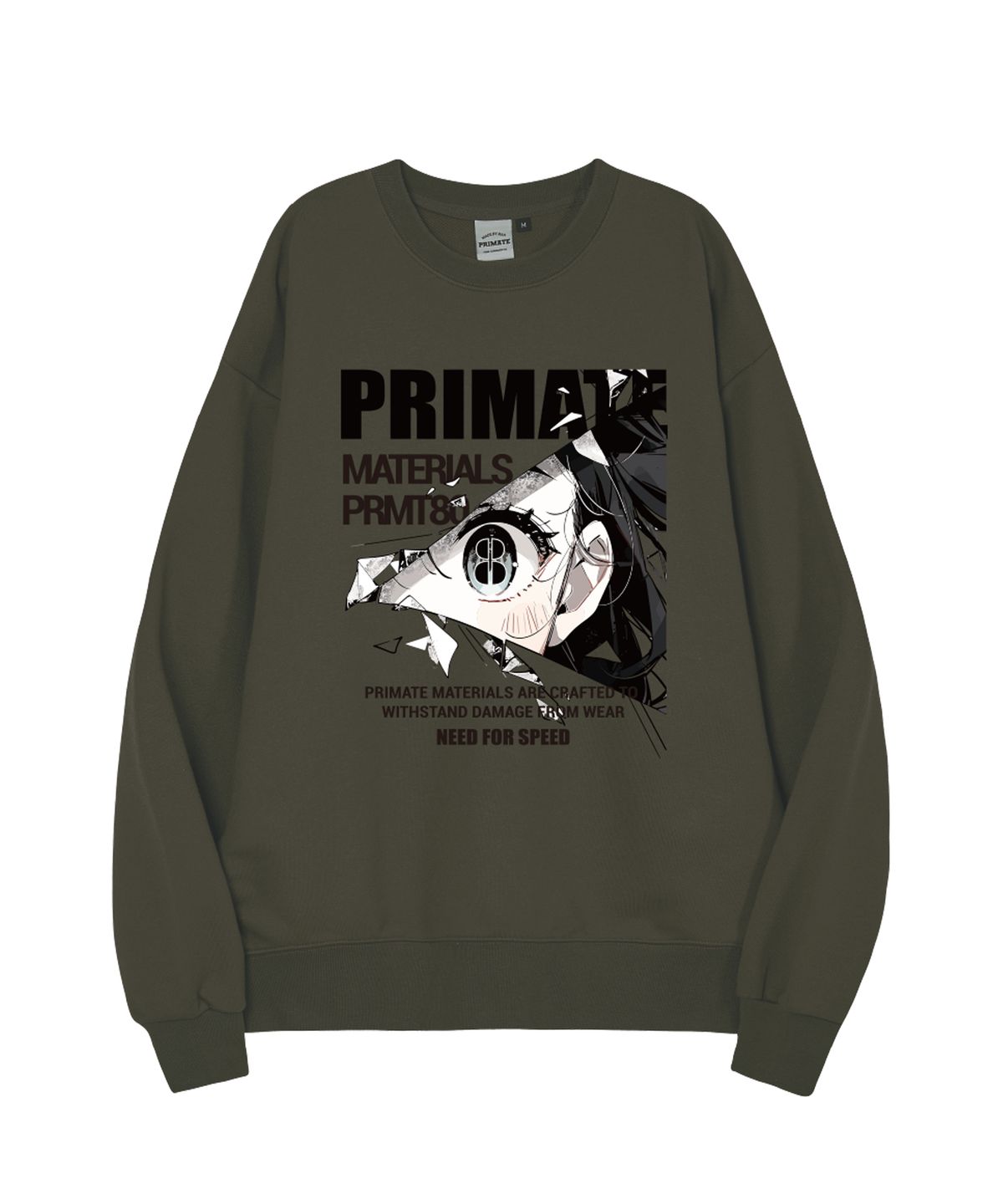 프라임에이트(PRIMATE) [기모/NO기모] EYEZ 오버핏 맨투맨 6 COLORS