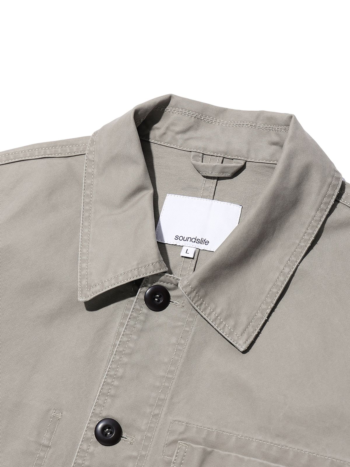 사운즈라이프(SOUNDSLIFE) Moleskin 4P French Work Jacket Grey