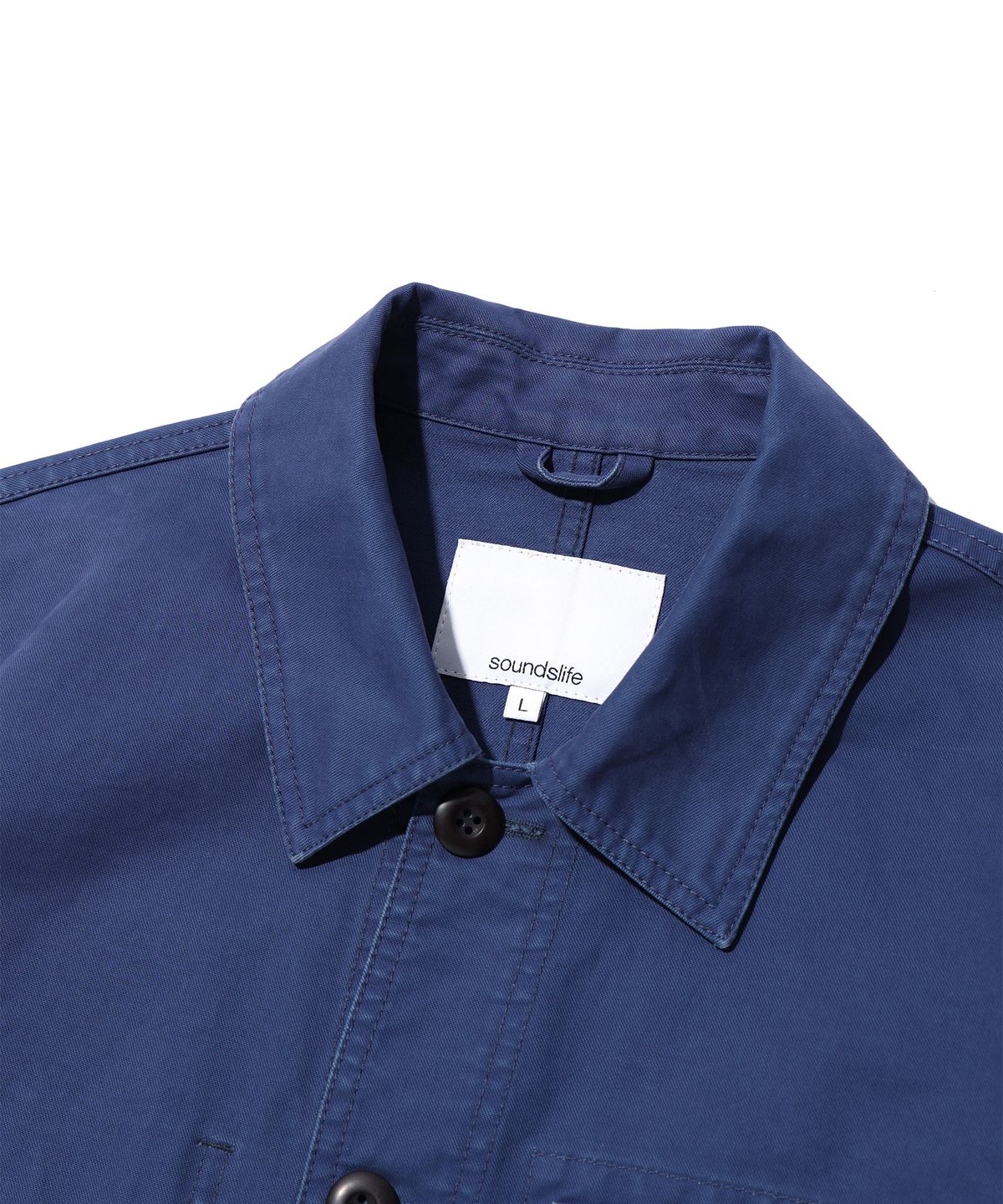 사운즈라이프(SOUNDSLIFE) Moleskin 4P French Work Jacket Blue