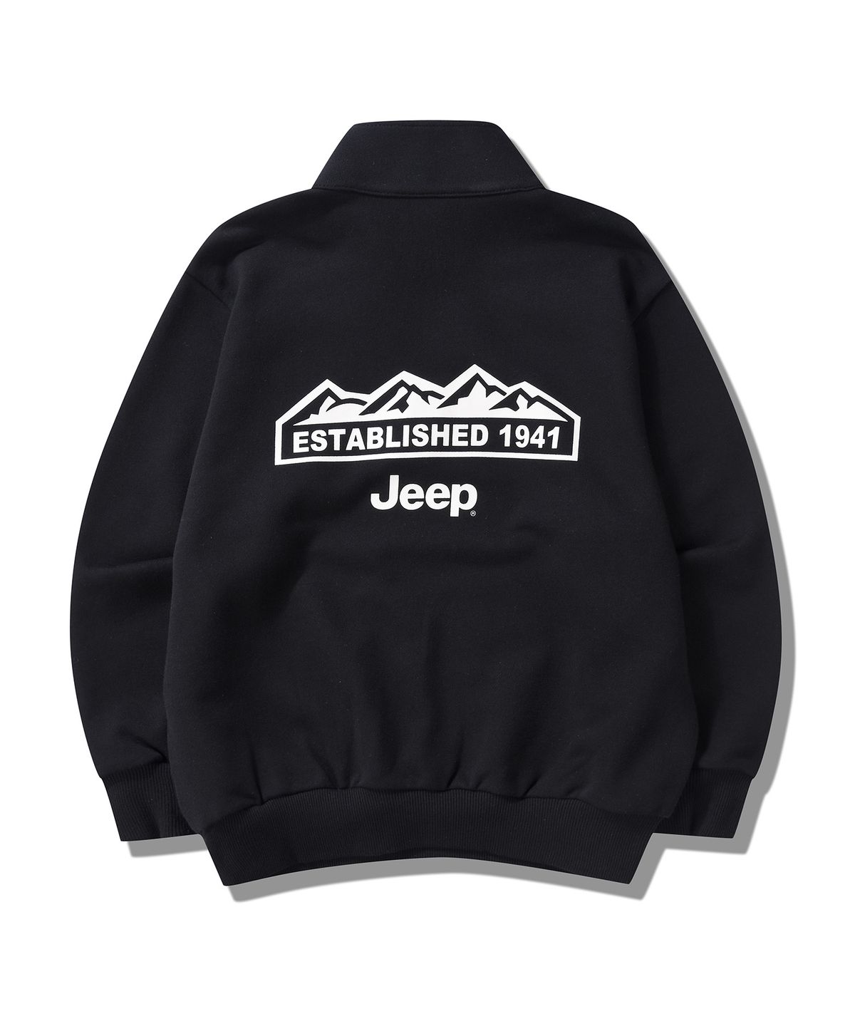 지프키즈(JEEPKIDS) M-Logo 반넥 집업 맨투맨(KP5TSU833BK)