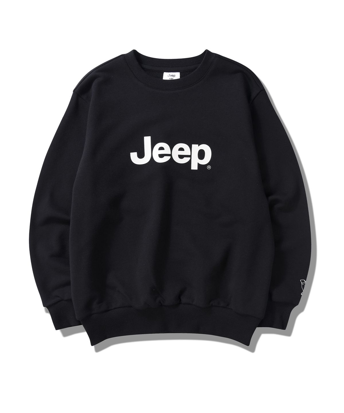 지프키즈(JEEPKIDS) 빅 지프로고 맨투맨(KP5TSU801BK)